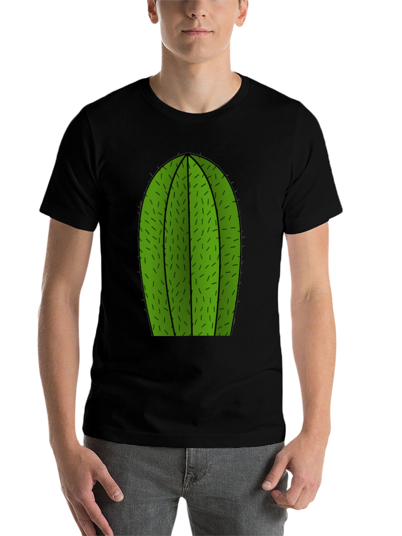 Black Cactus Graphic T-Shirt - Trendy and Unique view 7