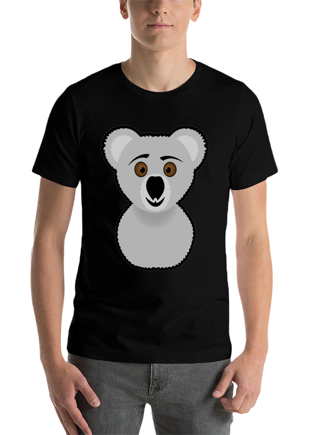 Black Koala Graphic Tee - Soft & Stylish view 7
