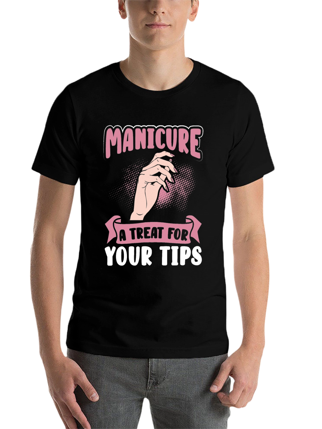 Black Manicure Treat T-Shirt view 7