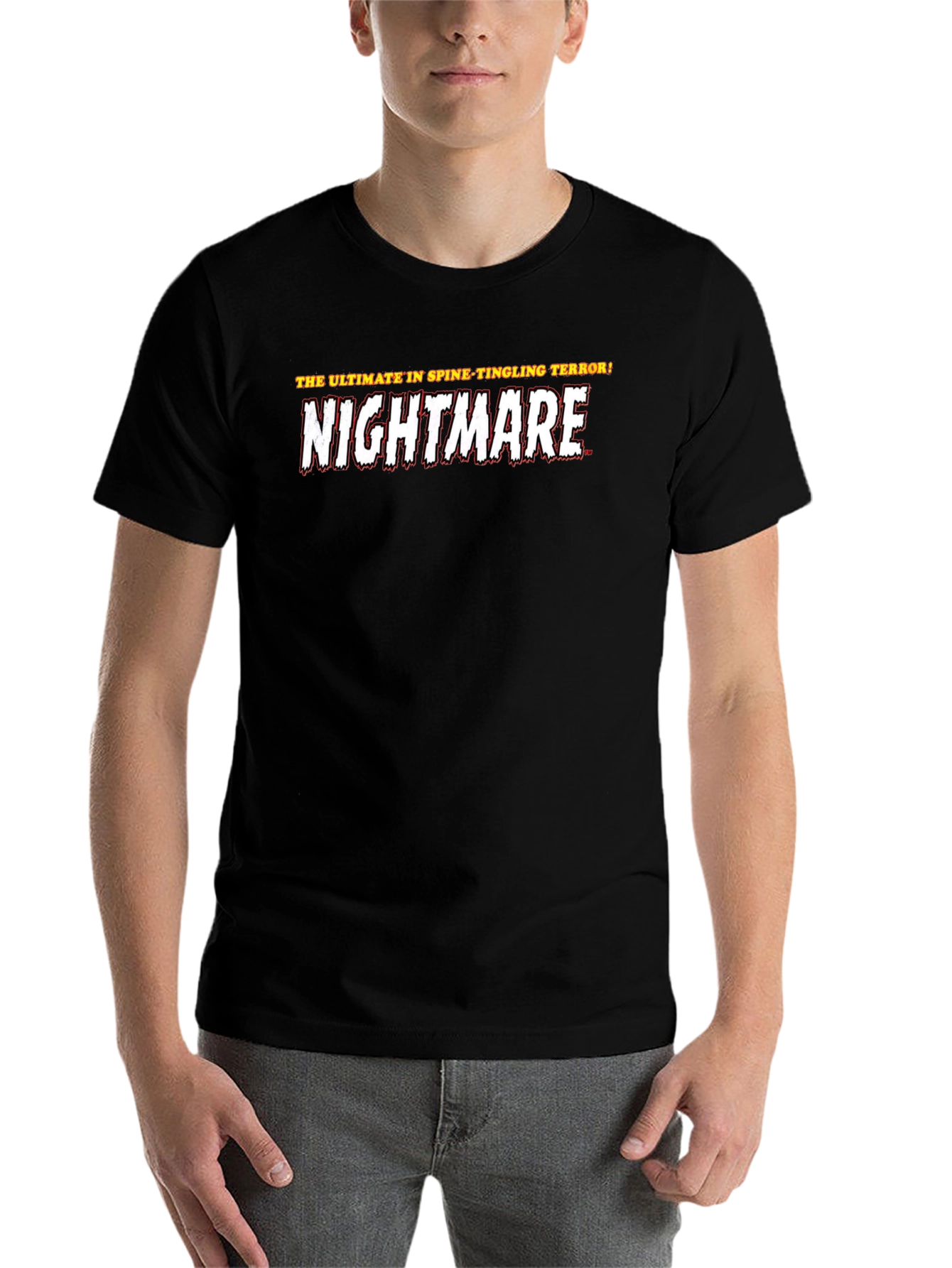 Black Nightmare Horror Movie Graphic T-Shirt view 7