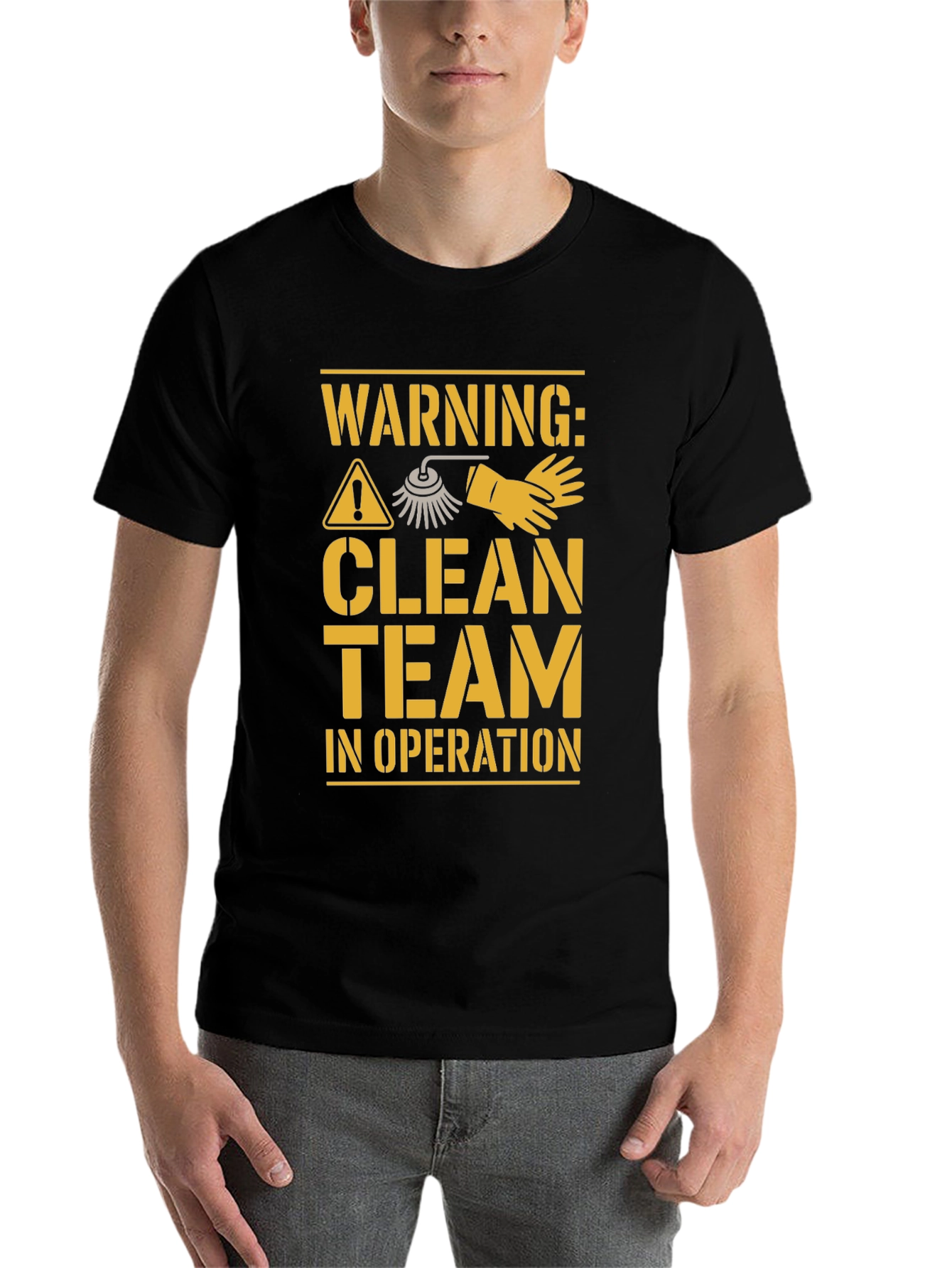 Warning Clean Team T-Shirt - 7