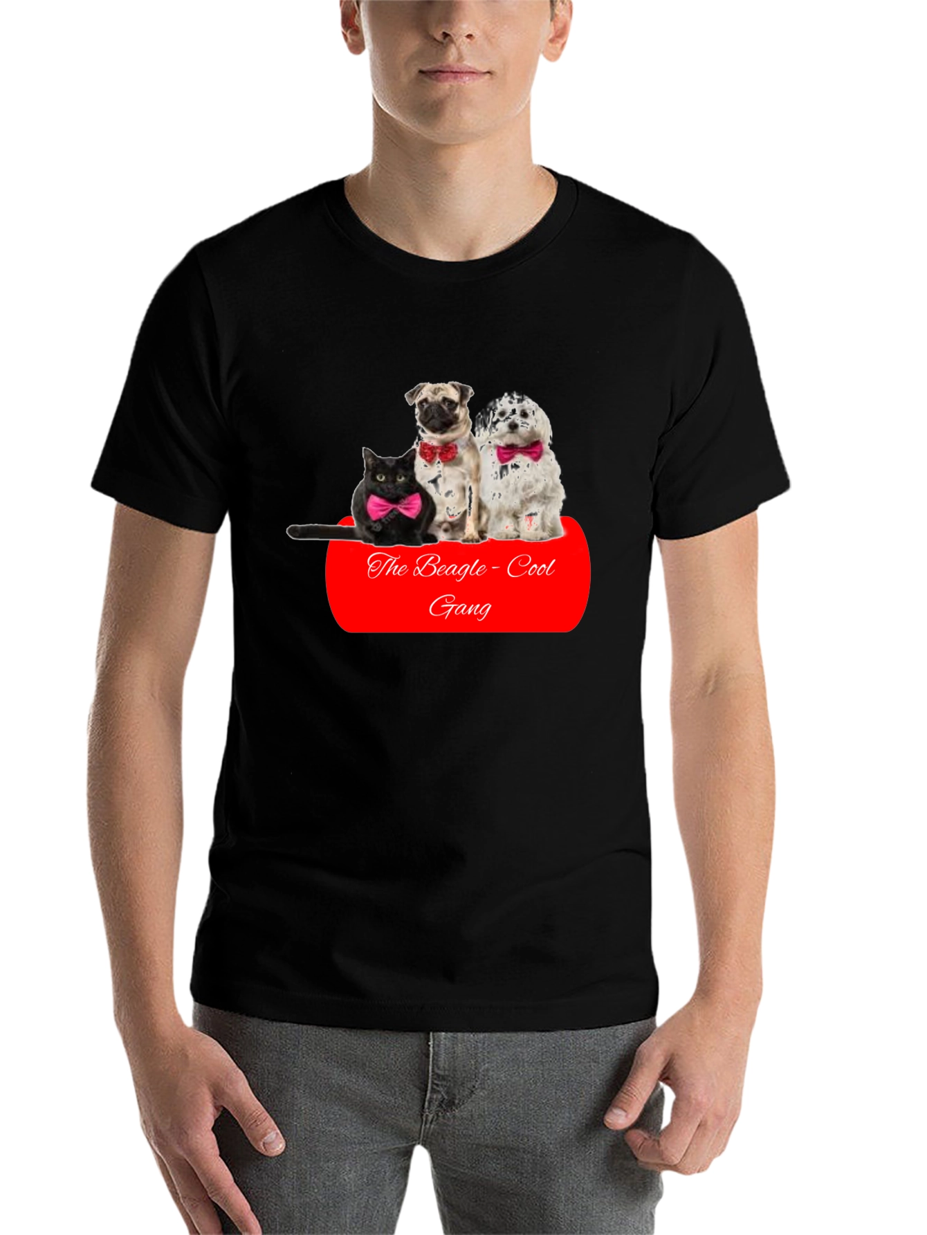 Black The Beagle-Cool Gang T-Shirt view 7