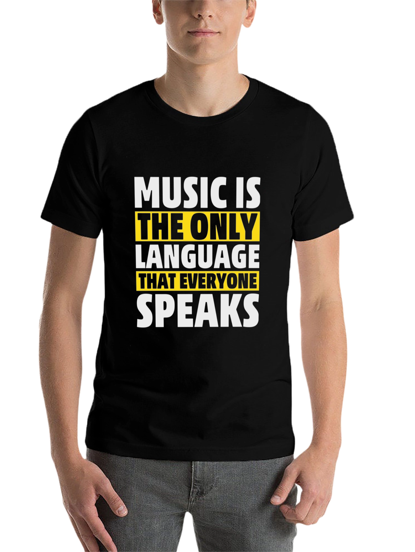 Black Music is the Only Language T-Shirt view 7