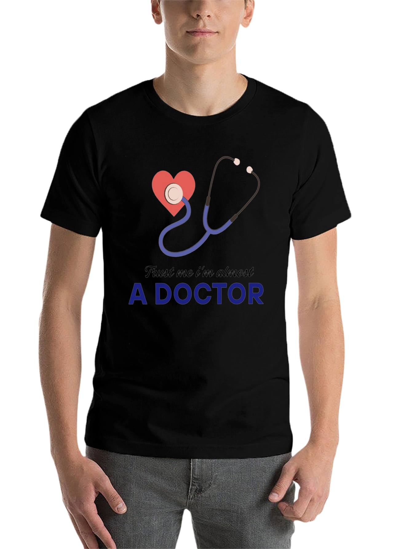 Black Future Doctor T-Shirt Funny Pre-Med Student Gift Tee view 7