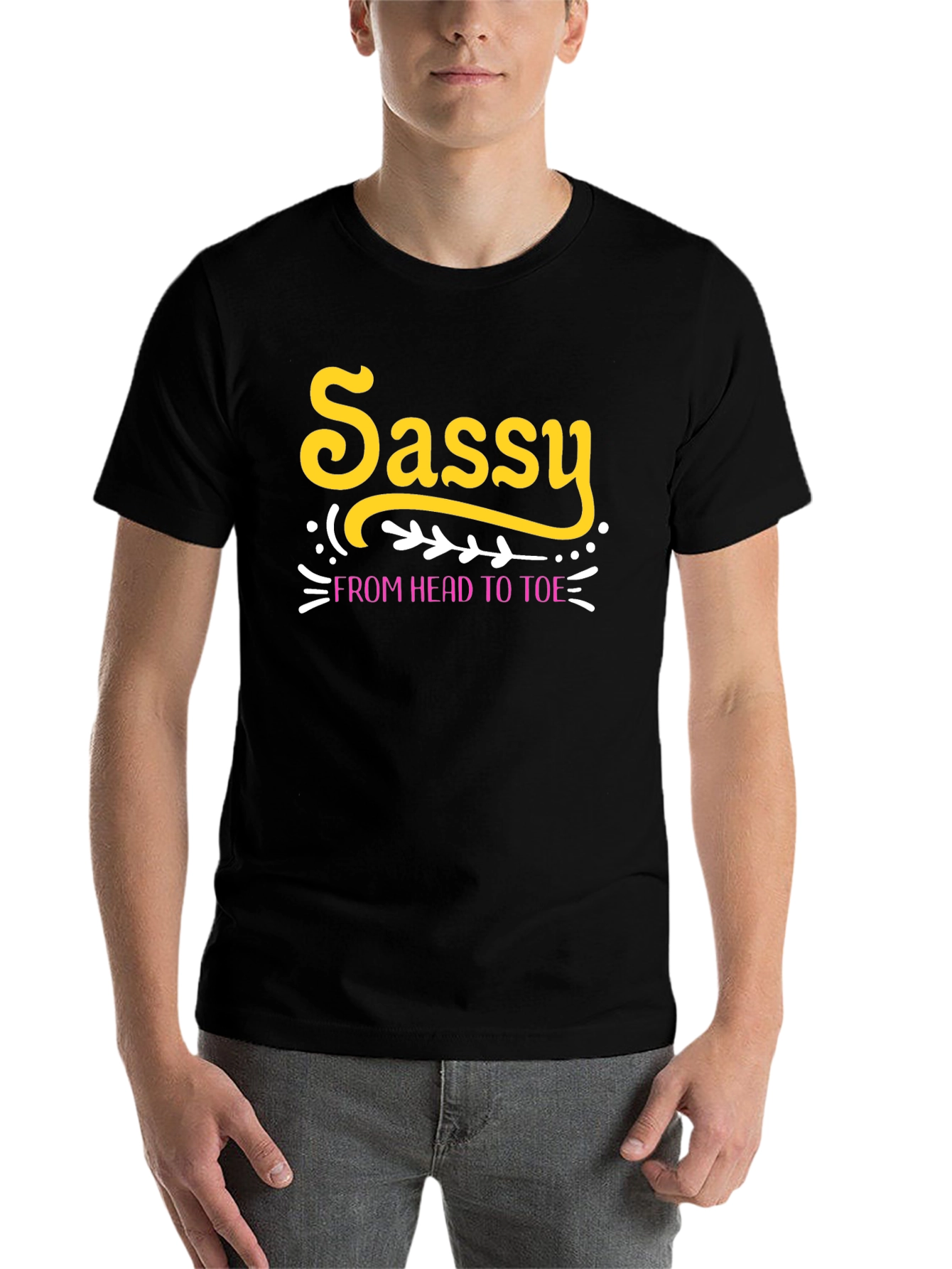 Black Sassy From Head To Toe Black Tee view 7
