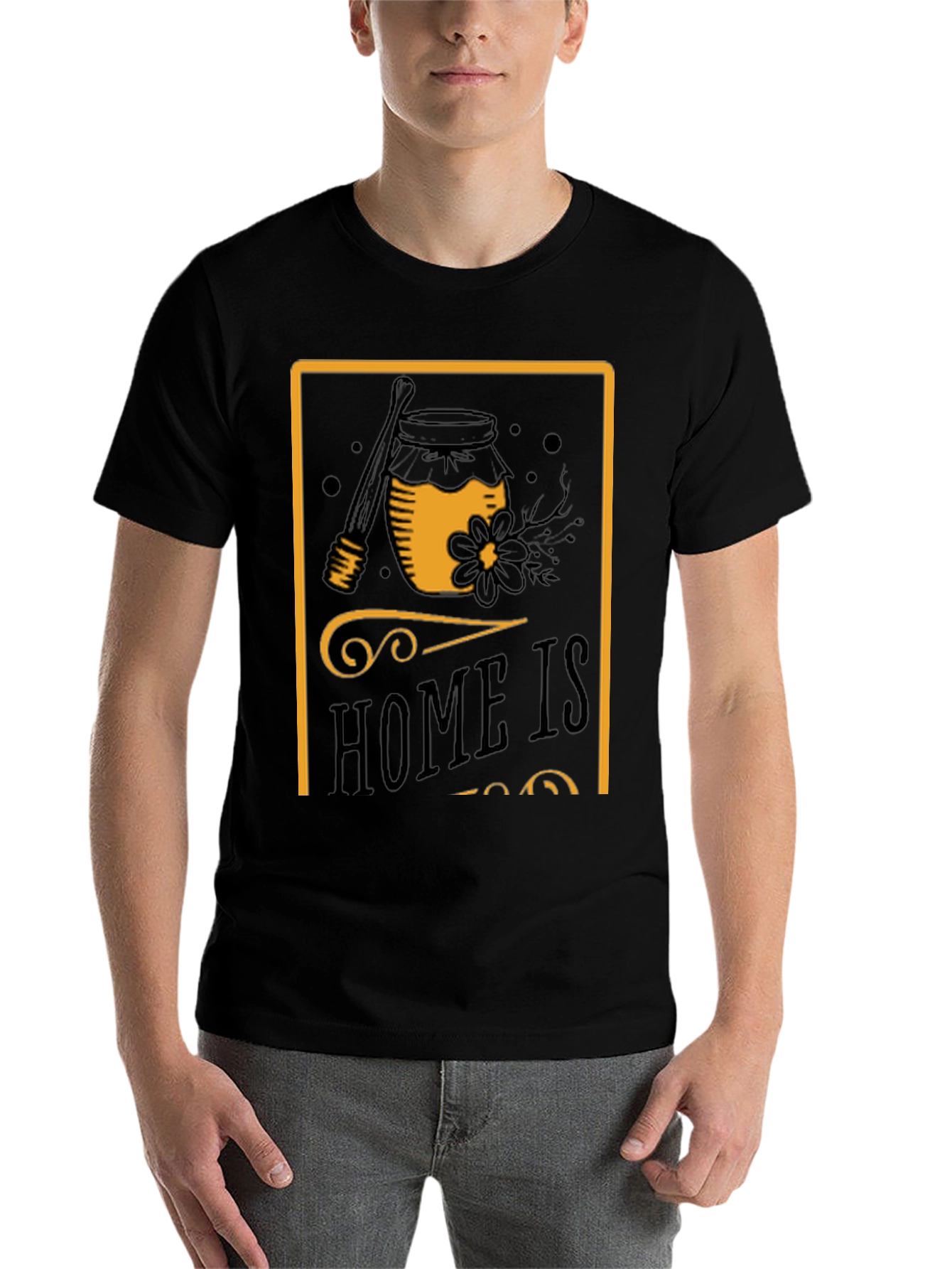 Black Honey Jar Graphic T-Shirt - Sweet Comfort Tee view 7
