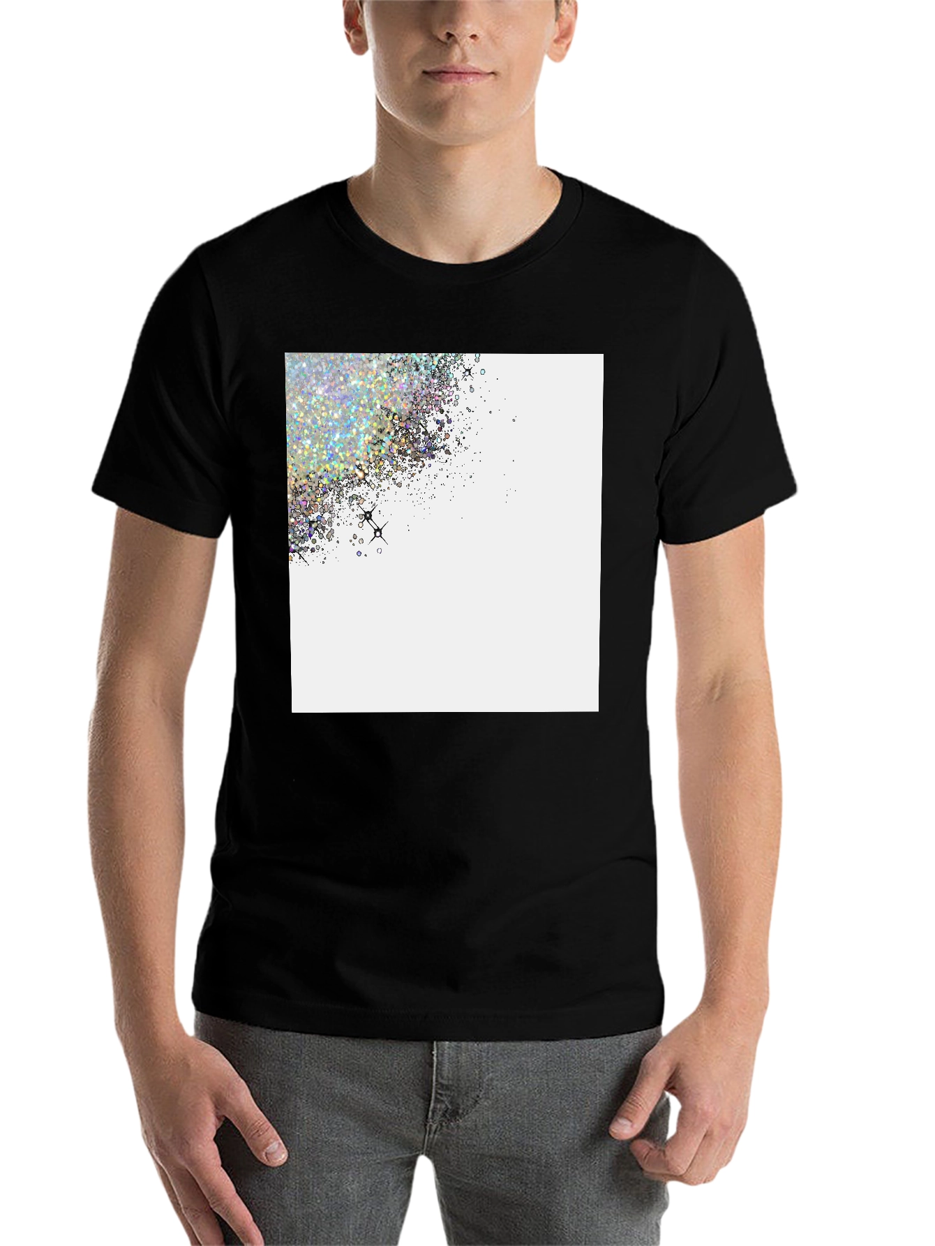 Sparkling Glitter Design Tee - 7