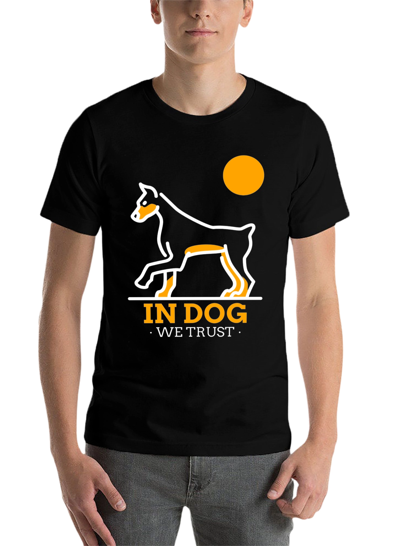 Black In Dog We Trust T-Shirt - Black view 7