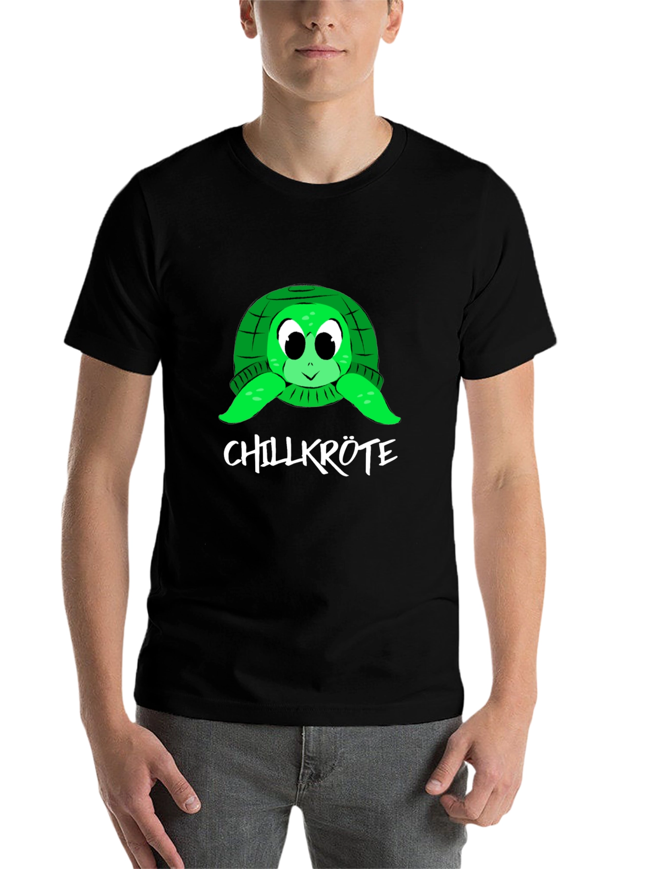 Black Chillkröte Turtle Graphic T-Shirt view 7