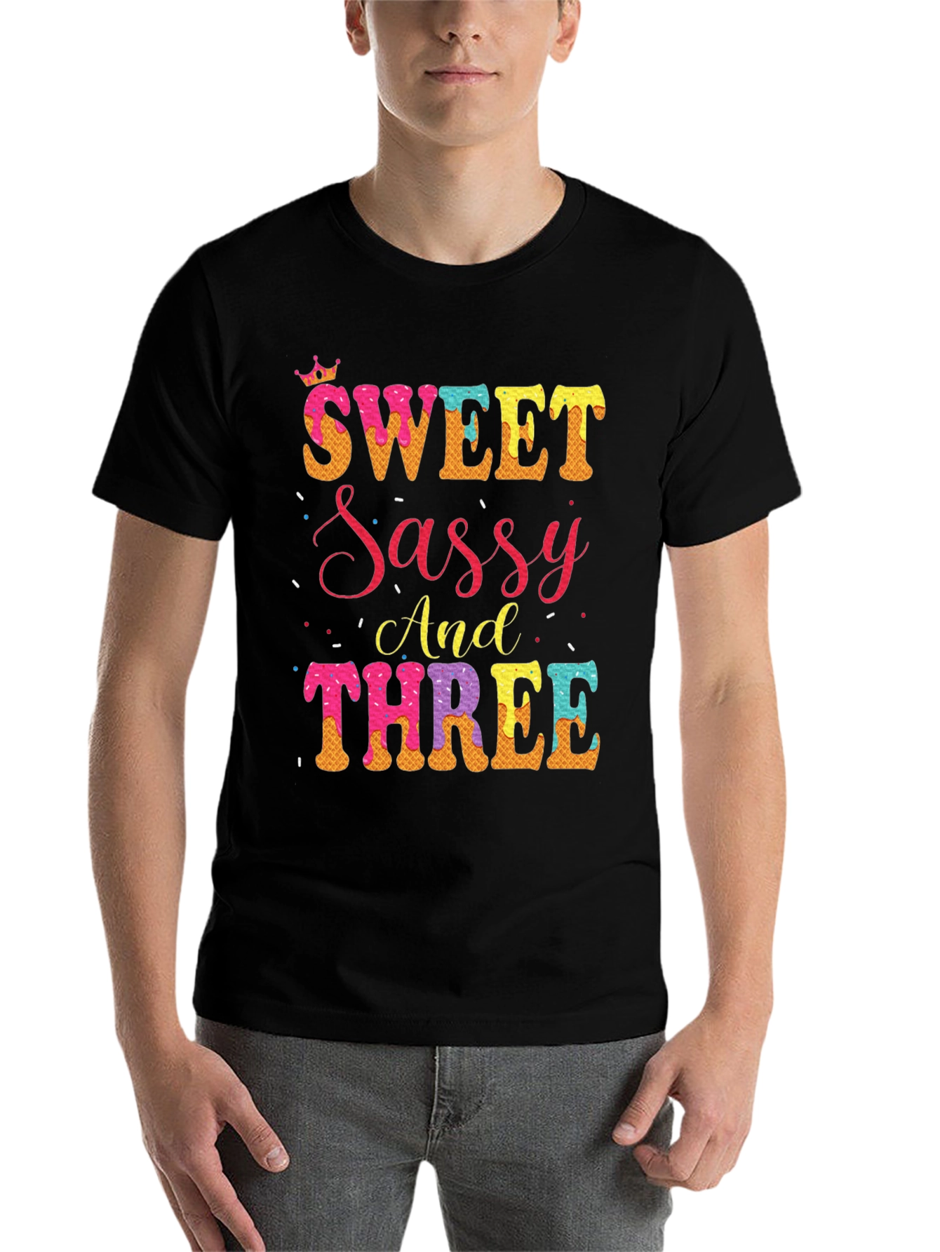 Black Sweet Sassy And Three T-Shirt view 7