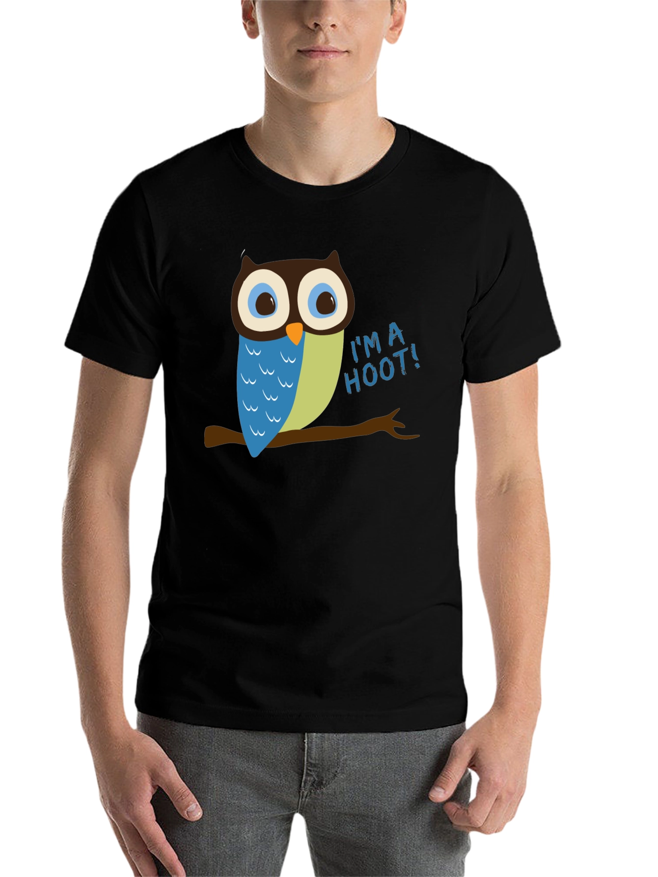 Black I'm a Hoot! Owl Graphic Tee view 7
