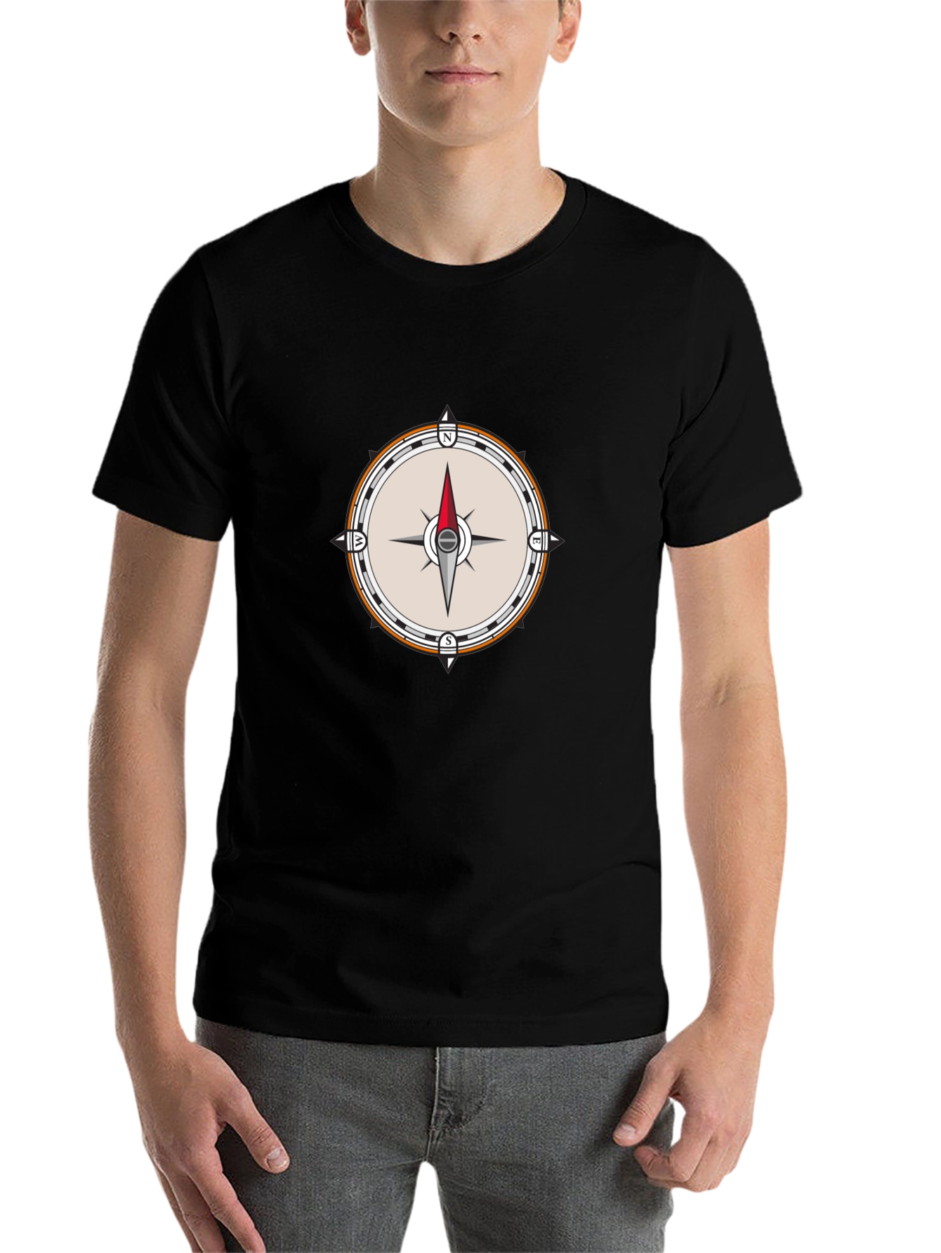 Black Compass Graphic Tee - Stylish Adventure Apparel view 7