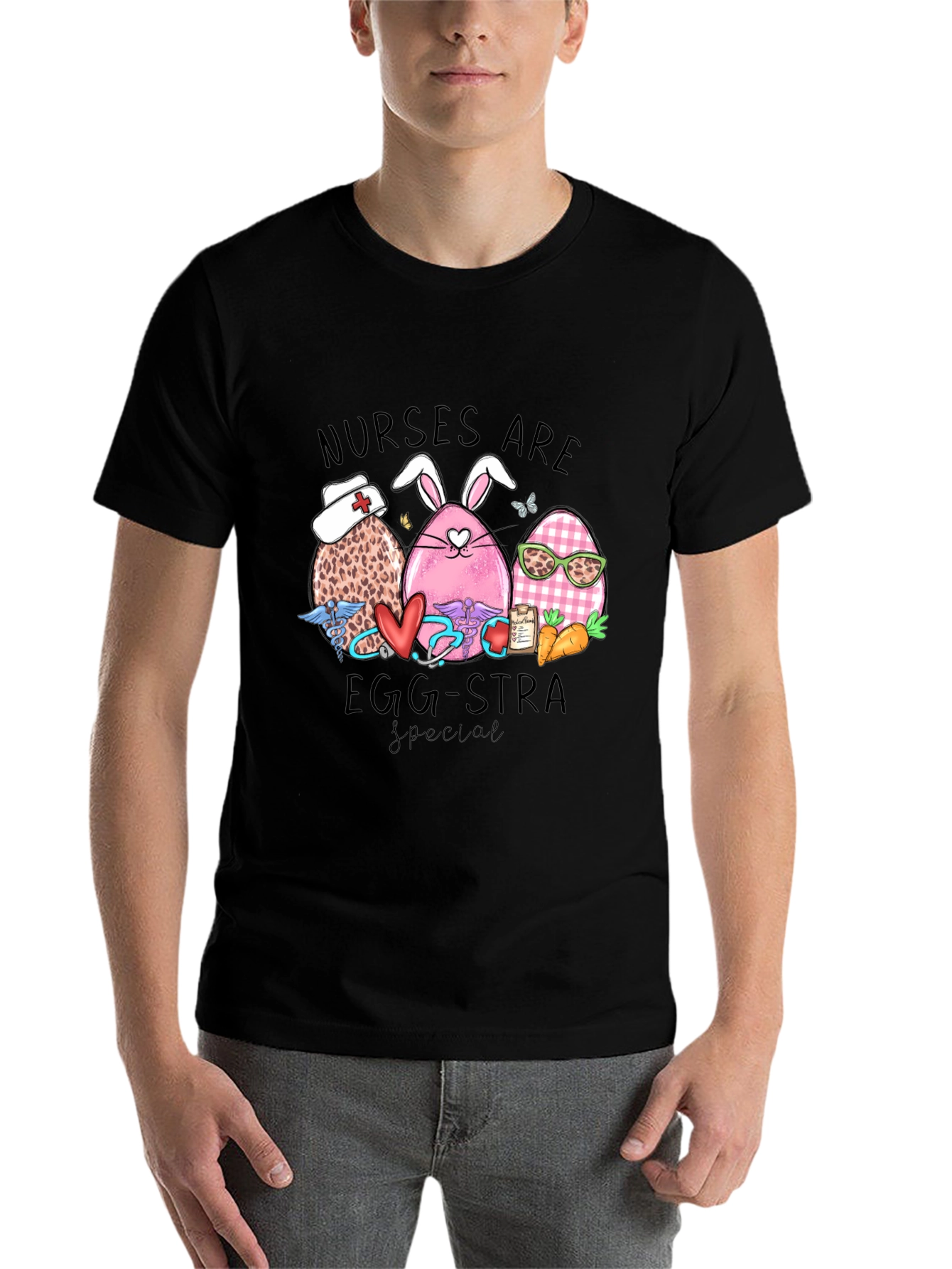 Black Nurses Are Egg-stra Special T-Shirt view 7