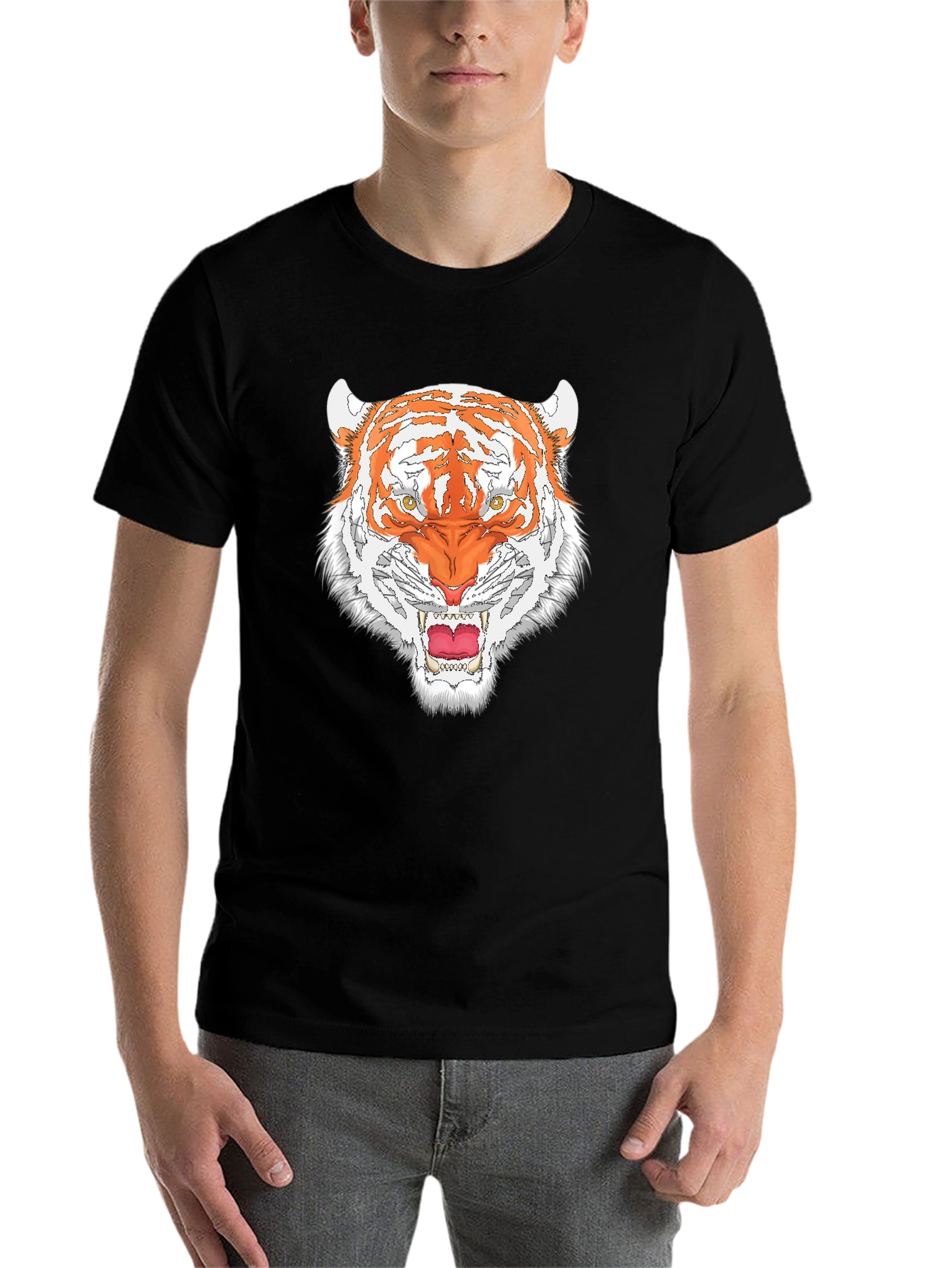 Black Tiger Graphic T-Shirt - Fierce Style! view 7