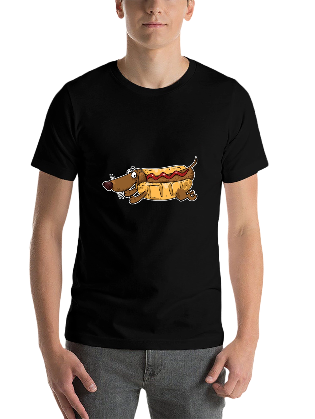 Hot Dog Dachshund T-Shirt - Funny Wiener Dog Tee - 7