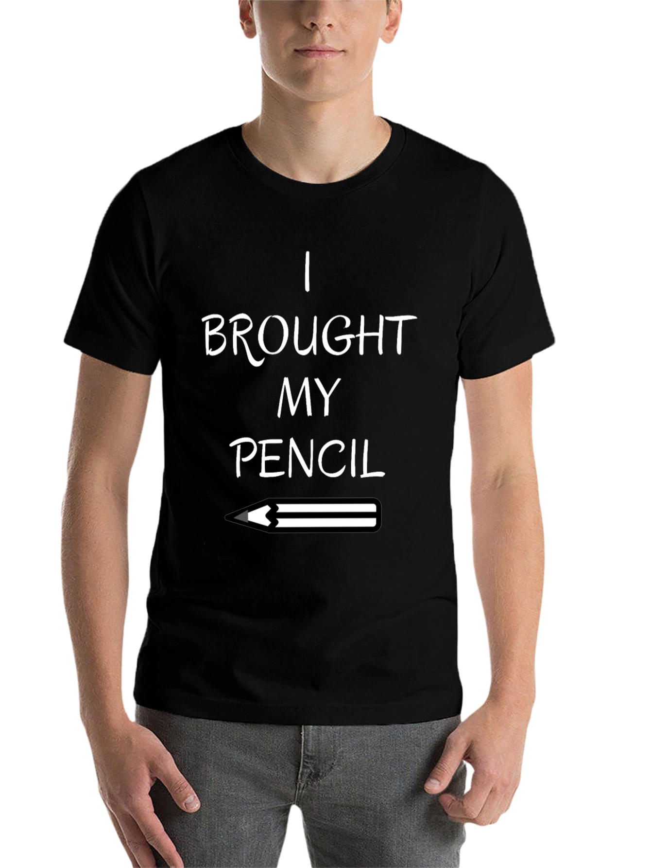 Black I Brought My Pencil Graphic T-Shirt view 7
