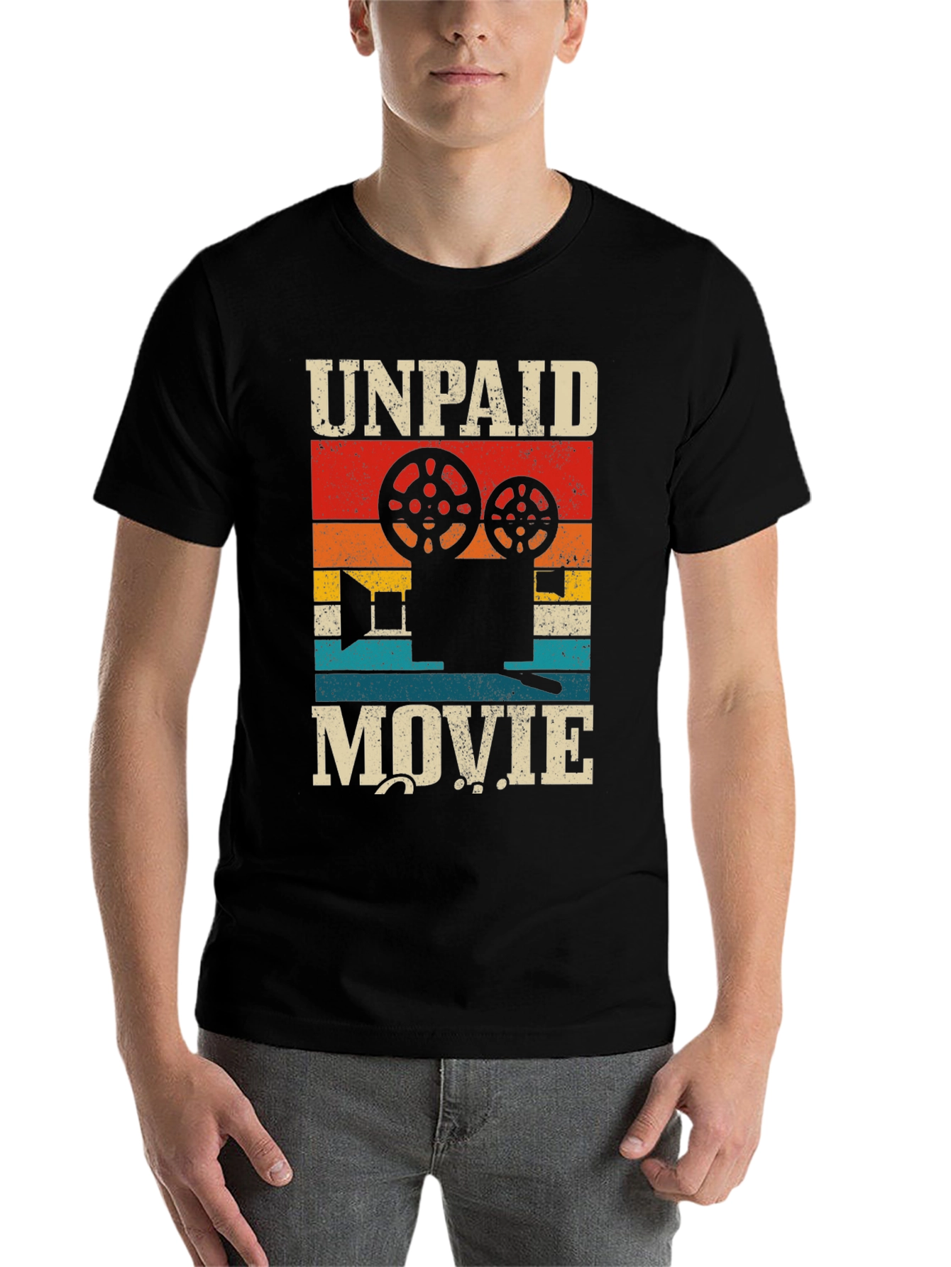 Unpaid Movie T-Shirt - Vintage Style Film Crew Tee - 7