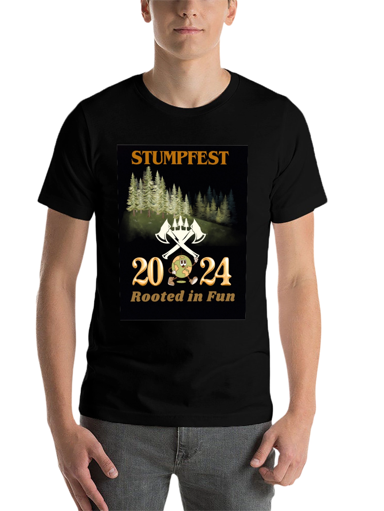 Black Stumpfest 2024 T-Shirt - Rooted in Fun! view 7