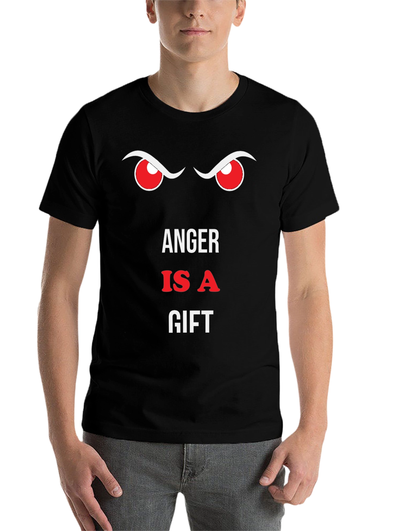 Black Anger Is A Gift Men's Black T-Shirt view 7