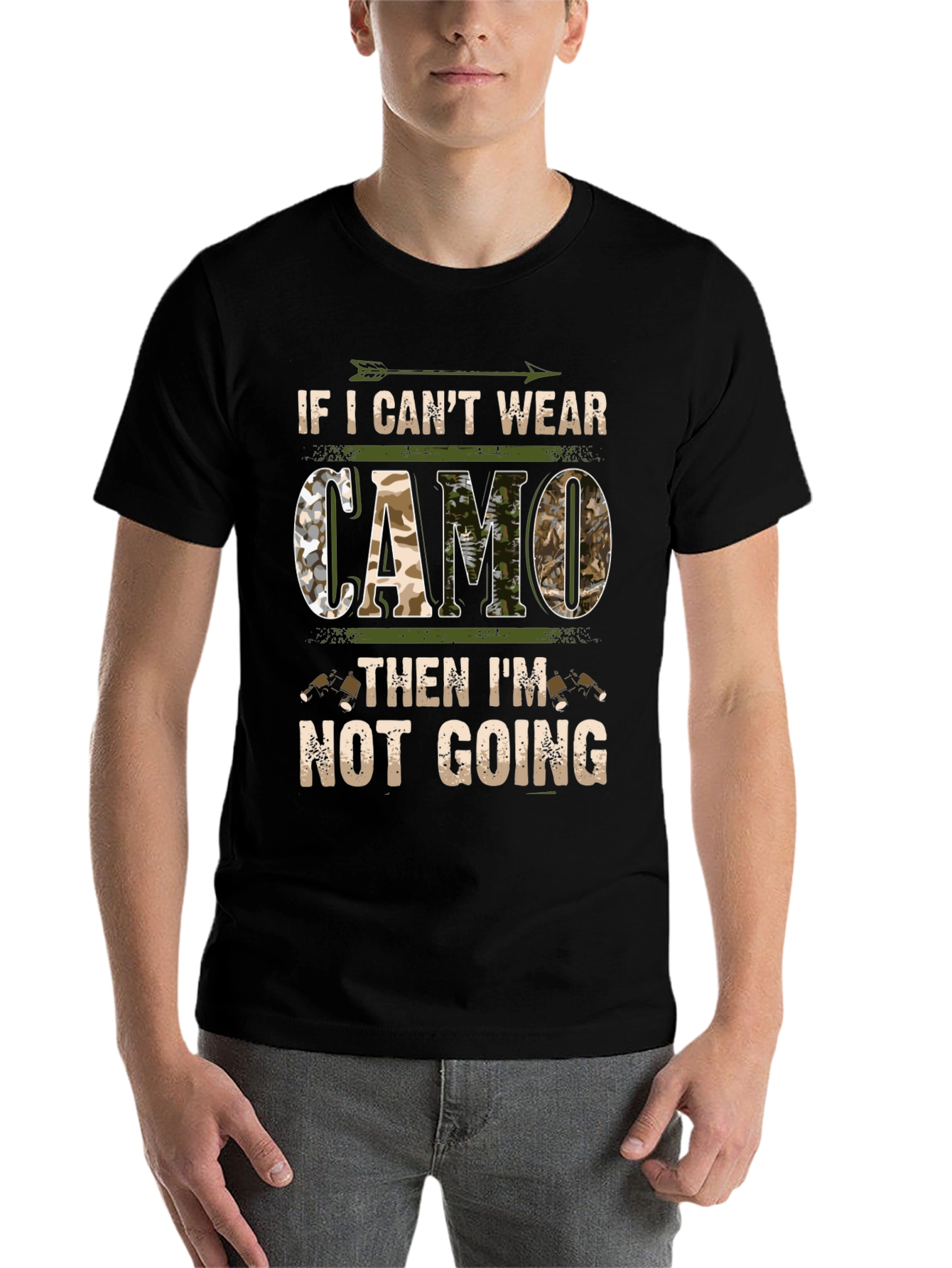 Black Camo Lover Tee: If I Can't Wear Camo... view 7