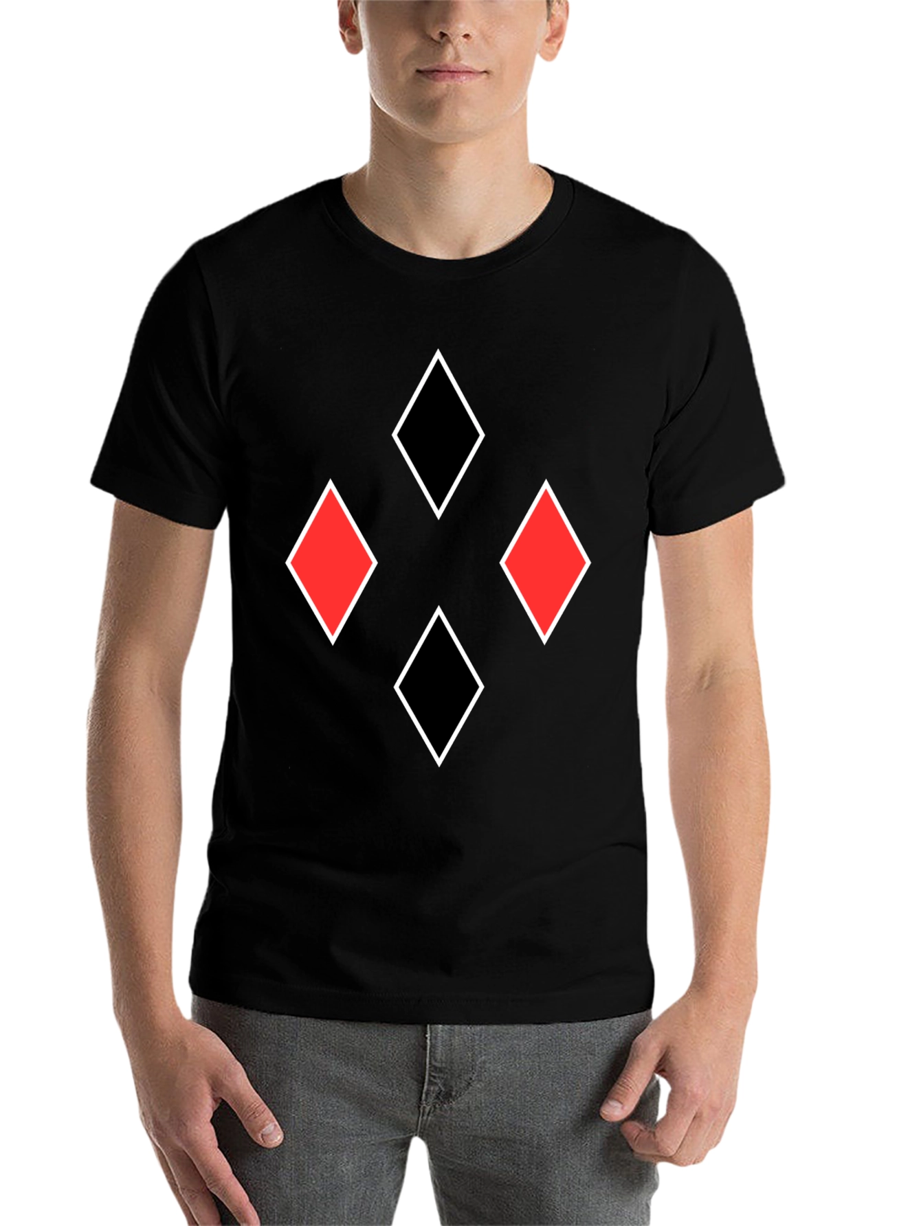 Black Diamonds Graphic Tee - Black T-Shirt view 7