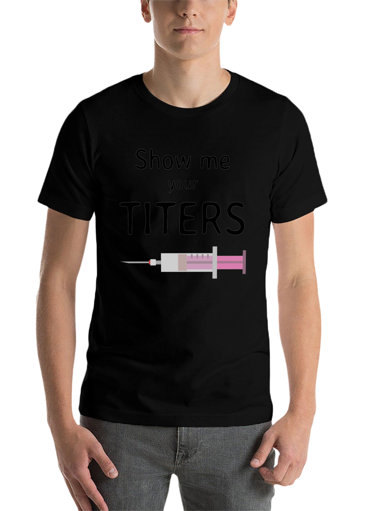 Black Show Me Your Titers Graphic Tee view 7