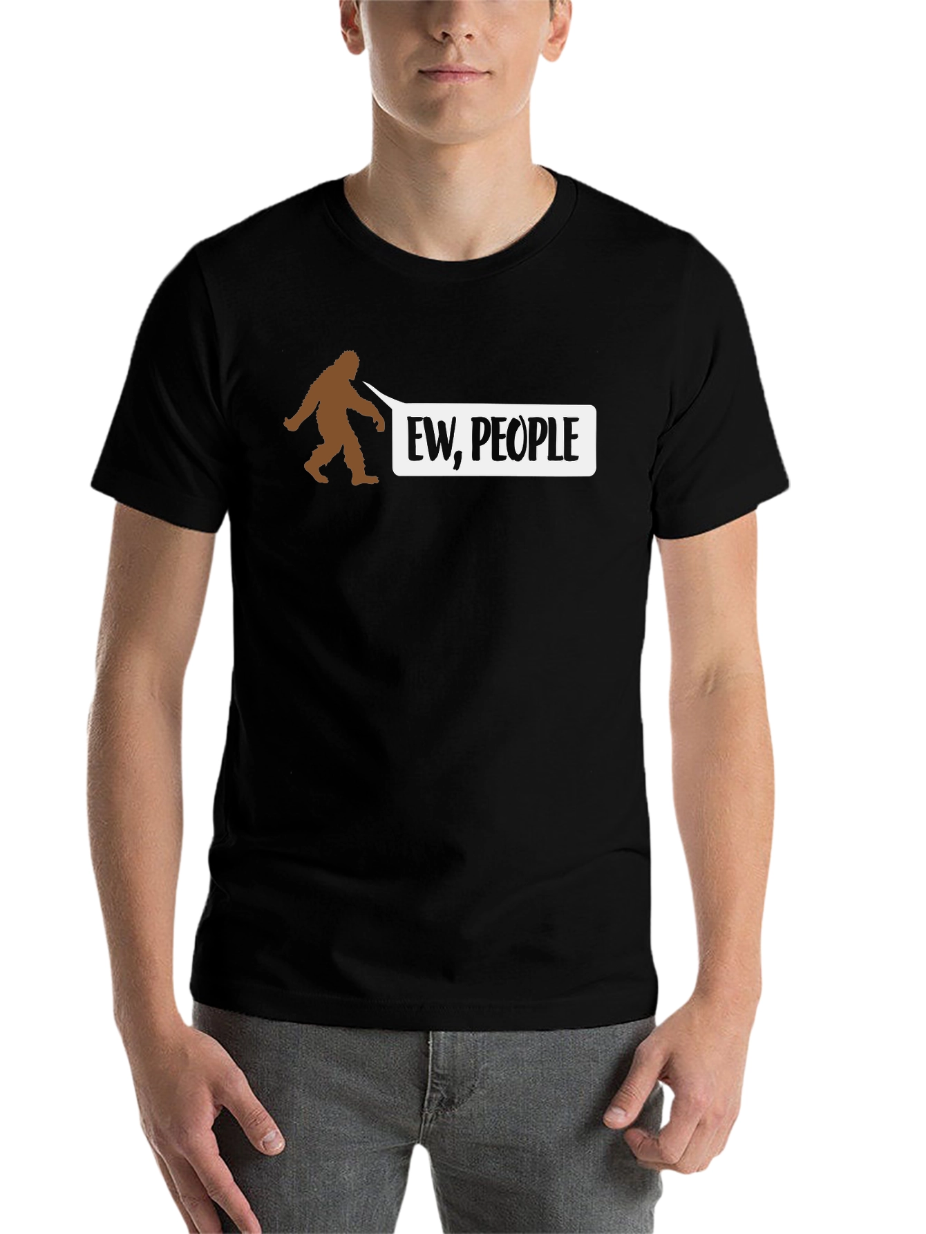 Black Ew, People Bigfoot Graphic Tee view 7