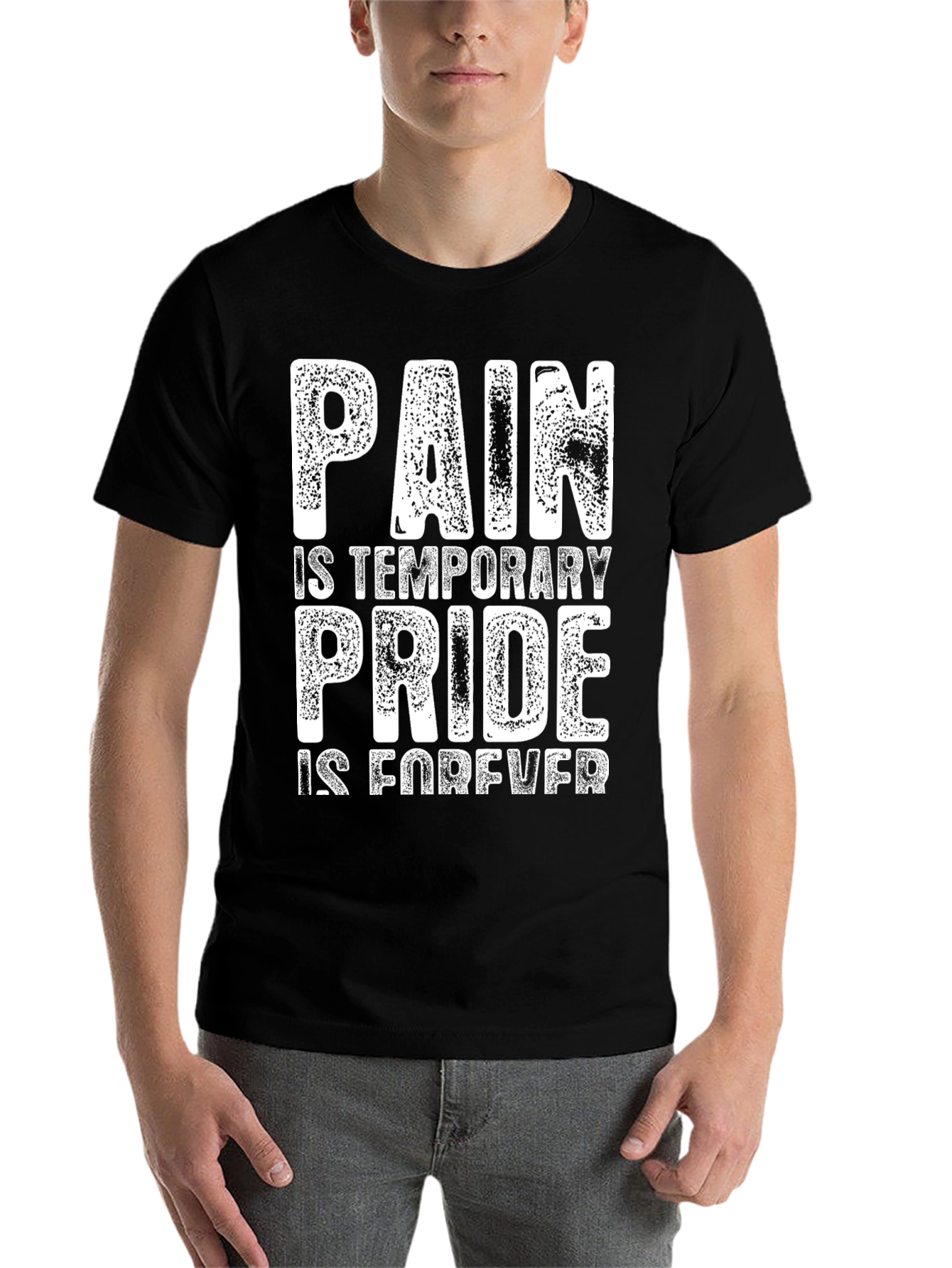 Black Pain is Temporary Pride is Forever T-Shirt view 7