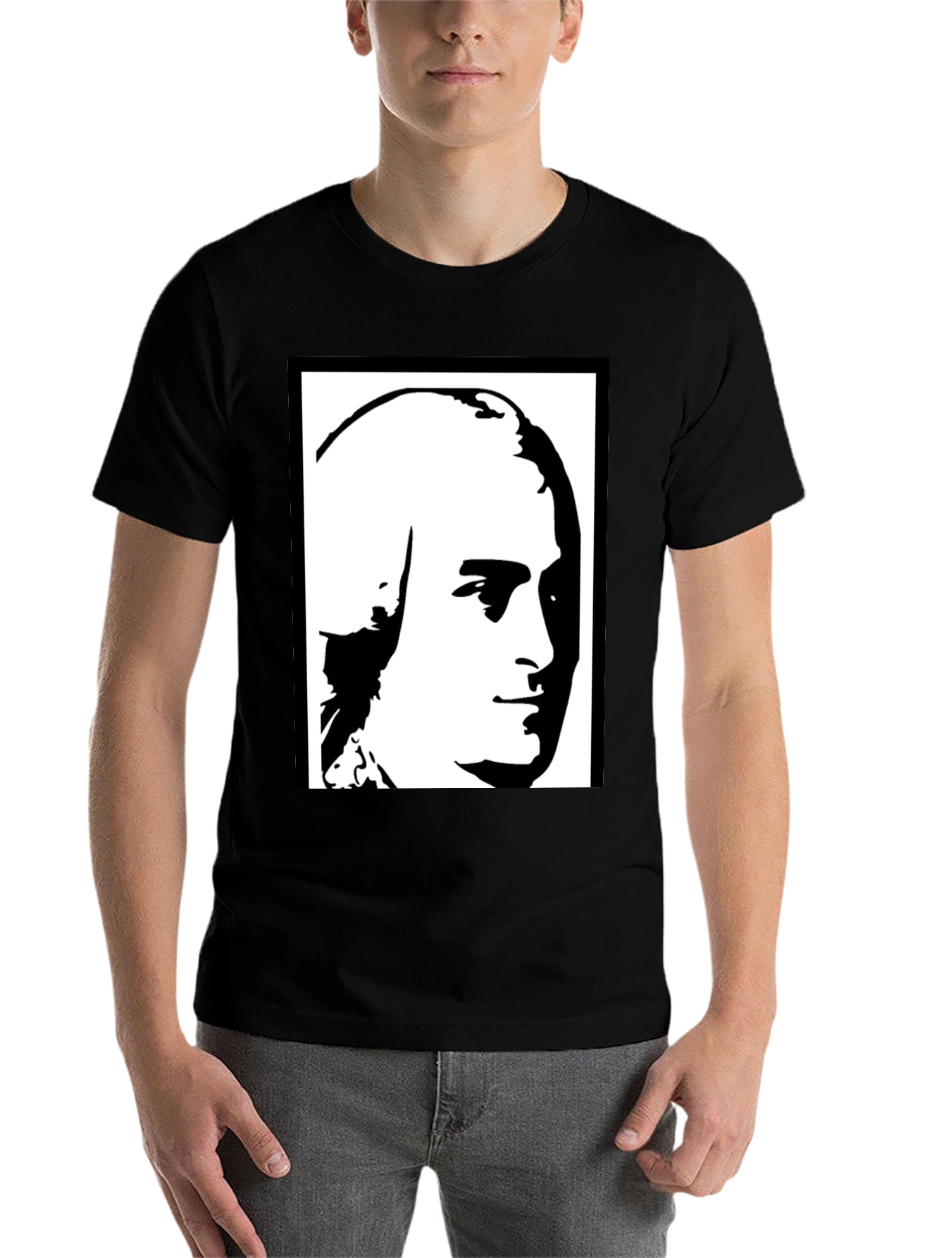 Historical Portrait Graphic Tee - 7