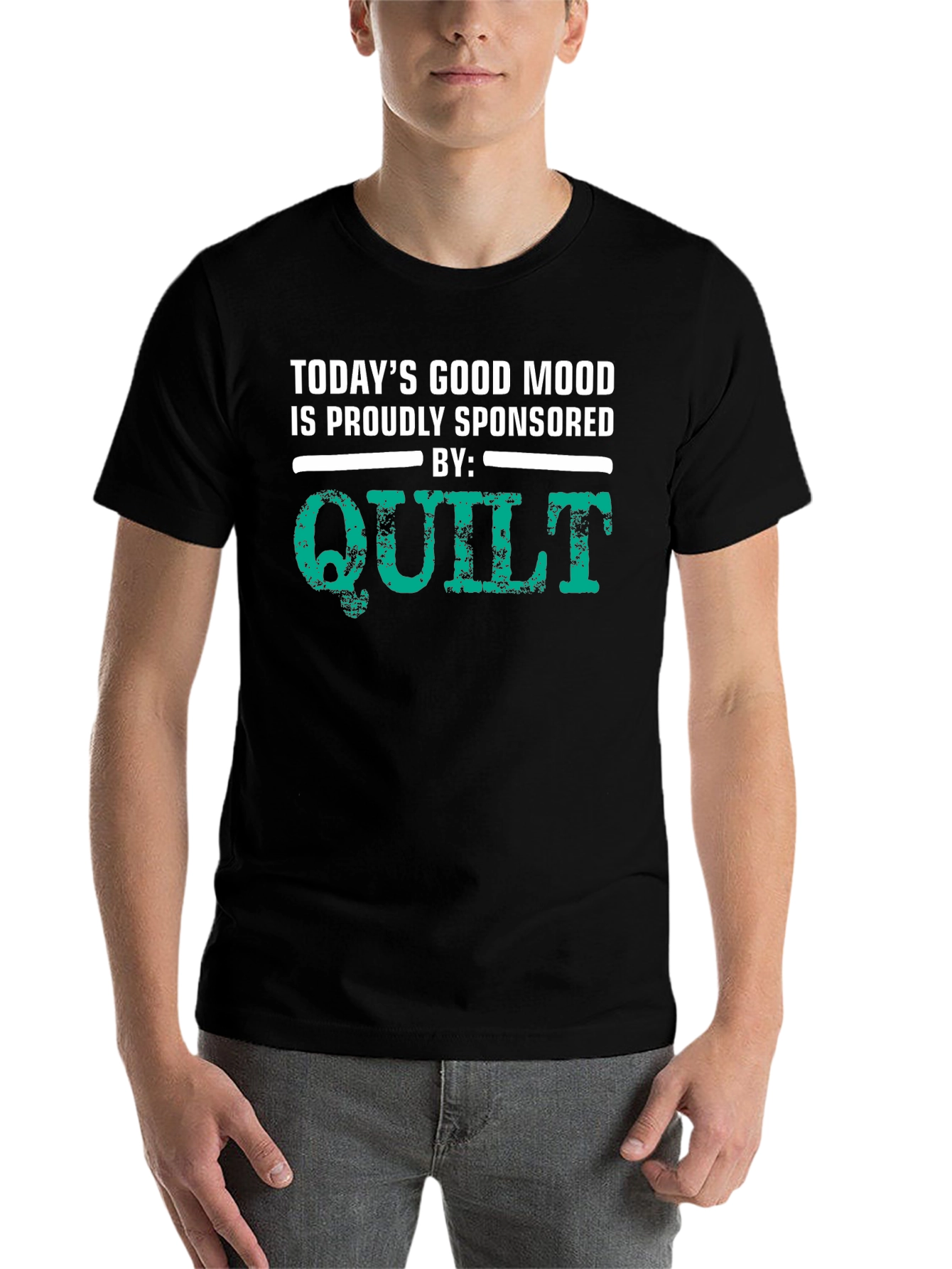 Black Quilt Sponsored Good Mood Graphic Tee view 7