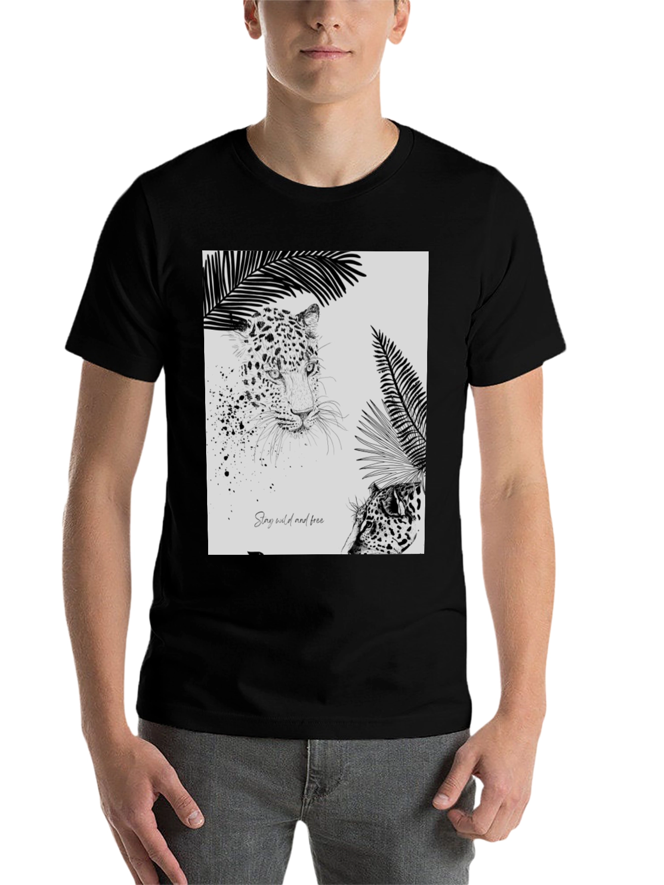 Stay Wild Leopard Graphic Tee - 7