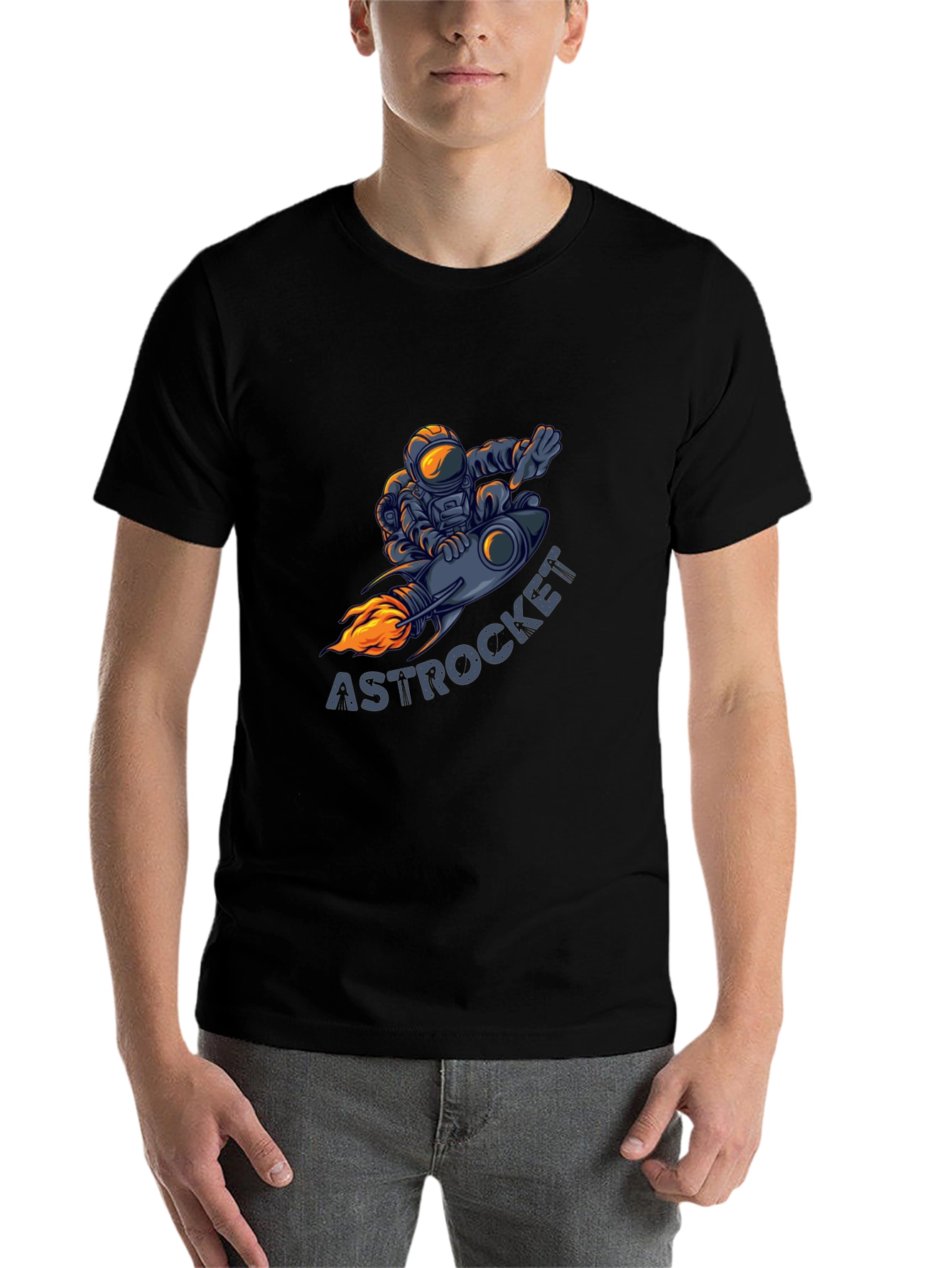 AstroRocket Graphic T-Shirt - Black - 7