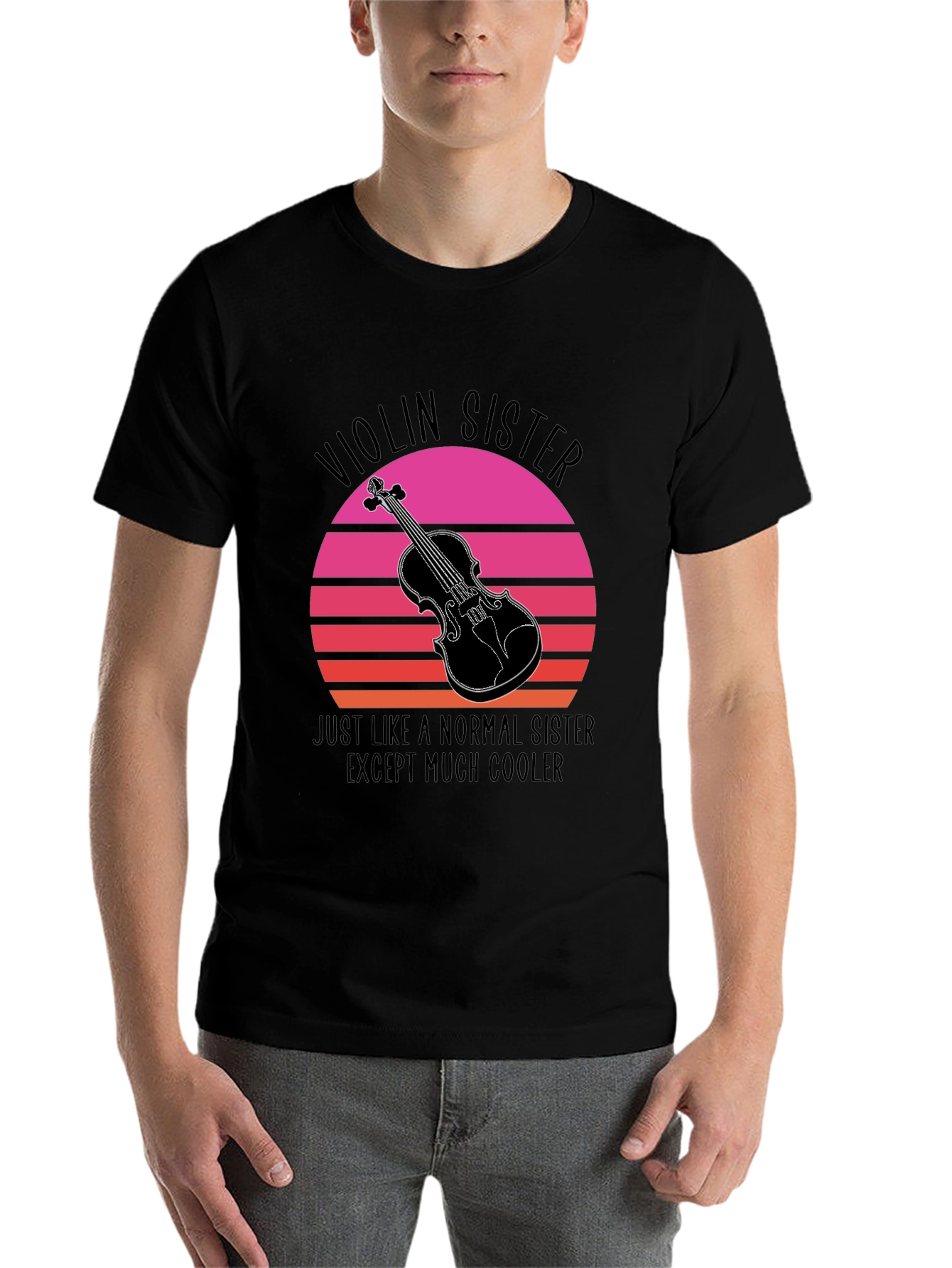Black Violin Sister T-Shirt: Cool Music Lover Tee view 7
