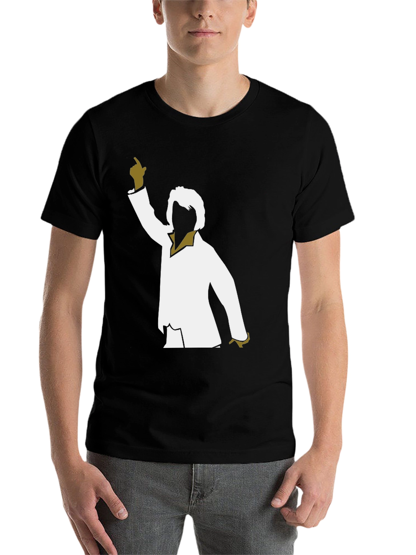 Black Disco Fever T-Shirt - Retro Dance Tee view 7