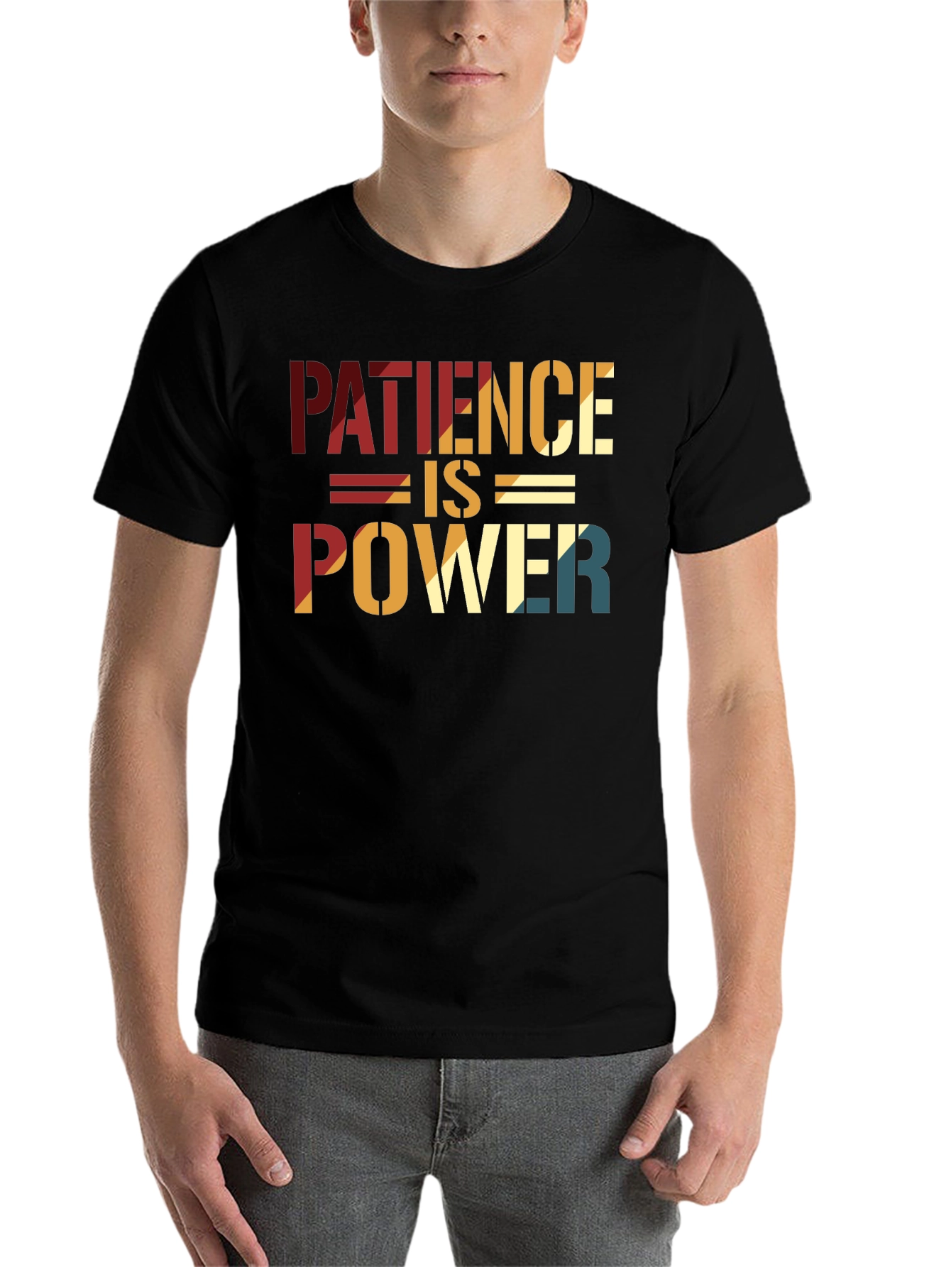 Black Patience is Power Graphic Tee view 7