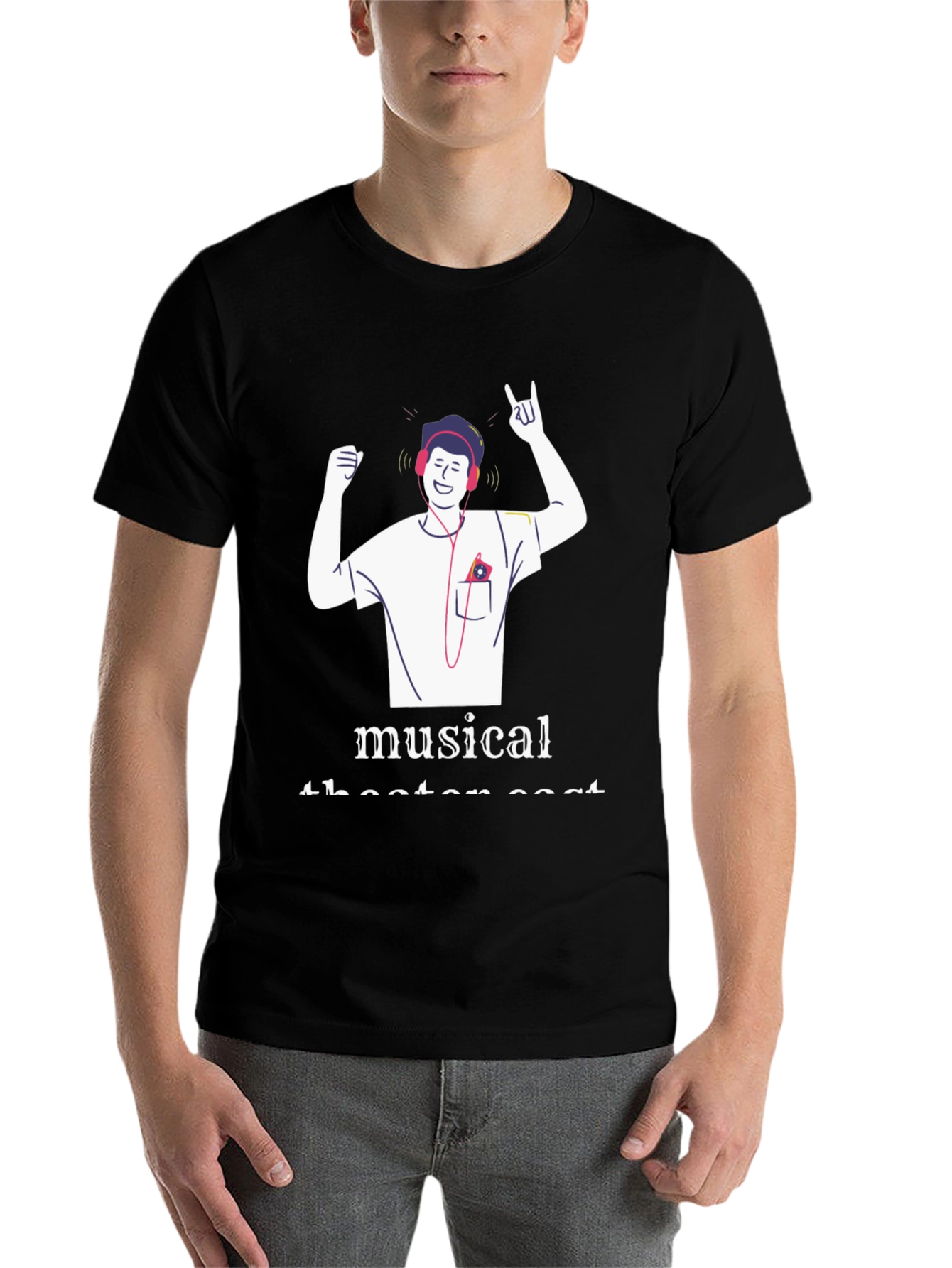 Black Musical Theater Cast T-Shirt view 7