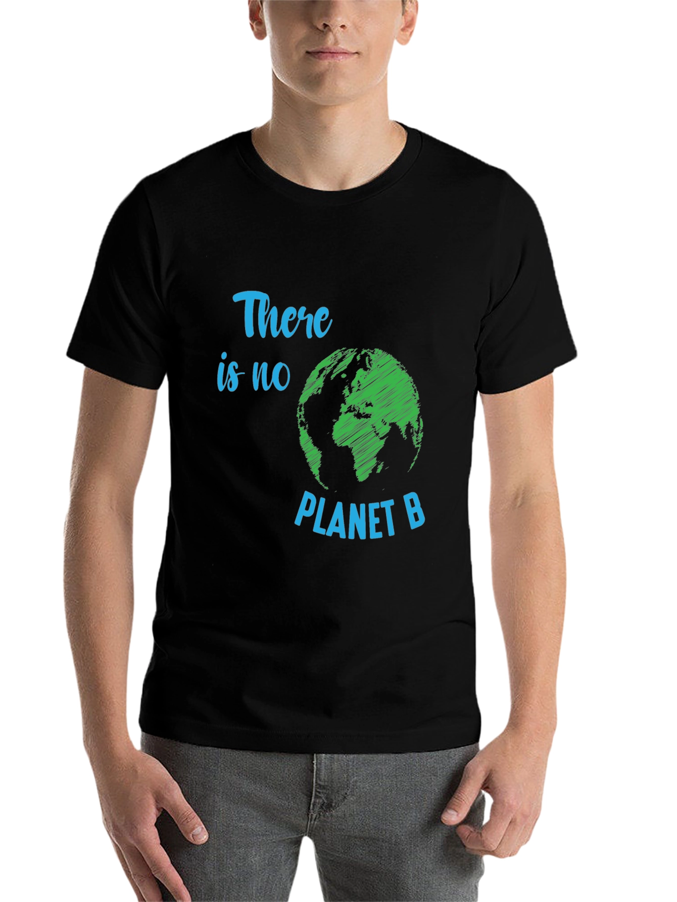 Black There is No Planet B Graphic T-Shirt view 7