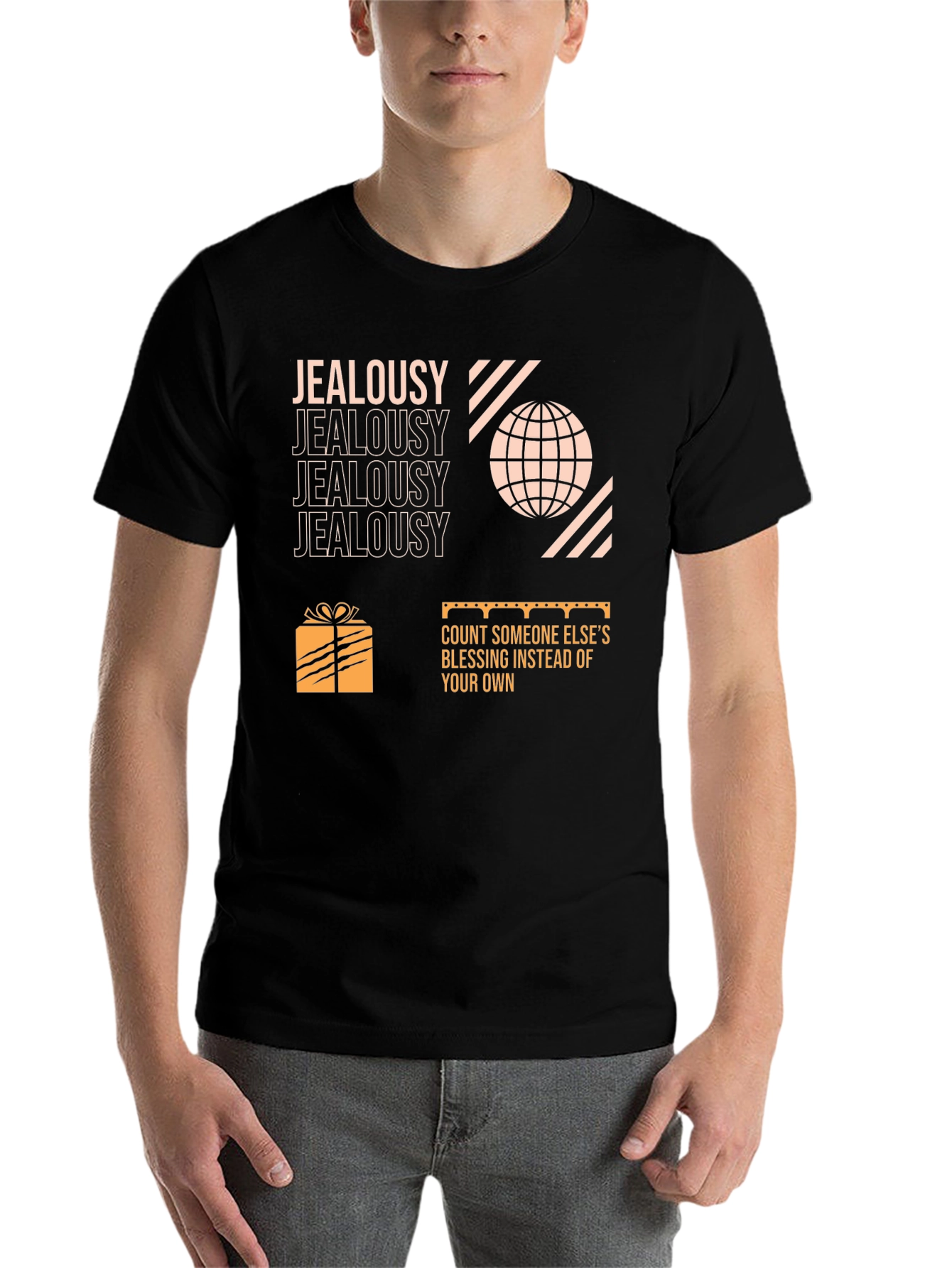 Jealousy Graphic Print T-Shirt - 7