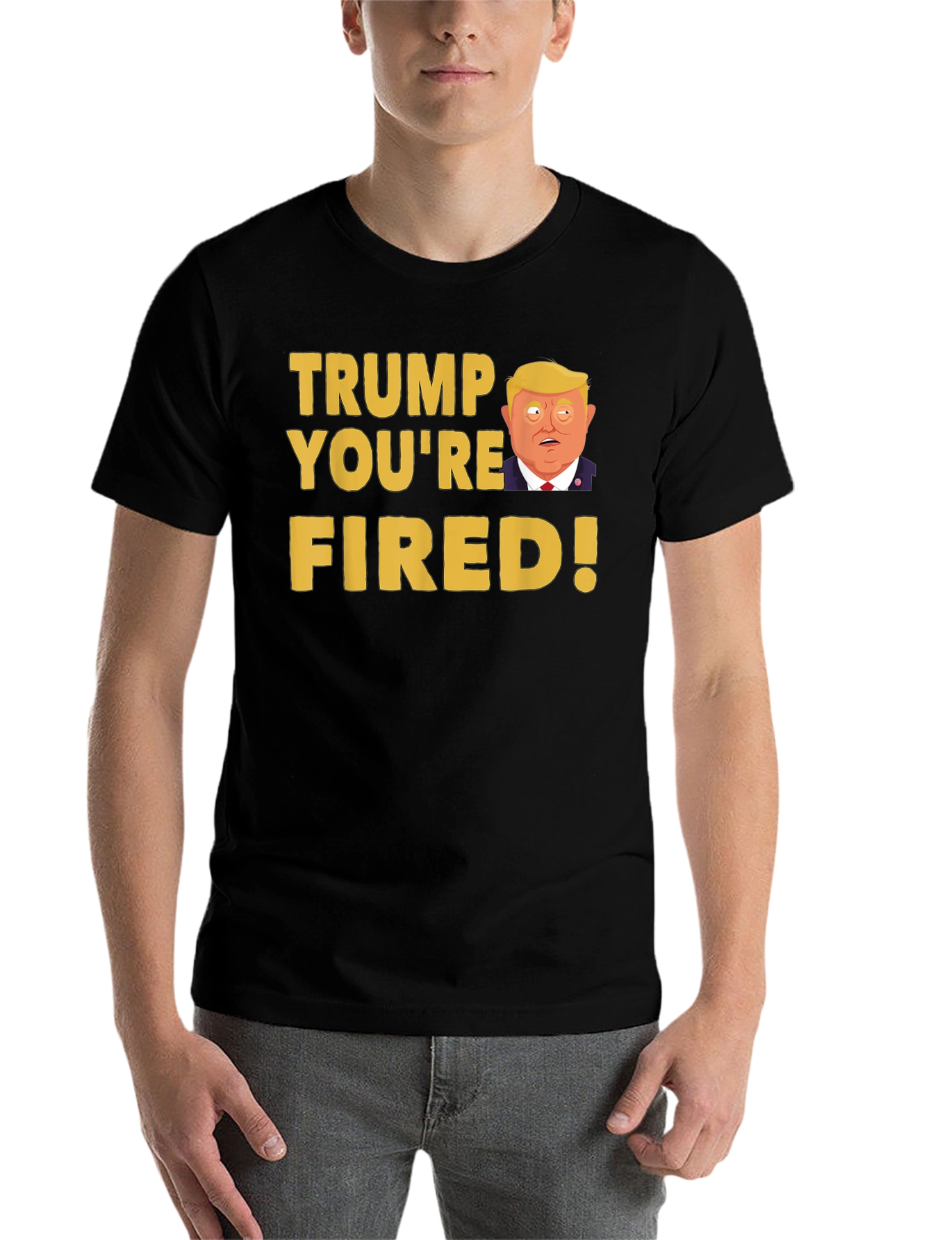 Black Trump You're Fired! Graphic Tee view 7