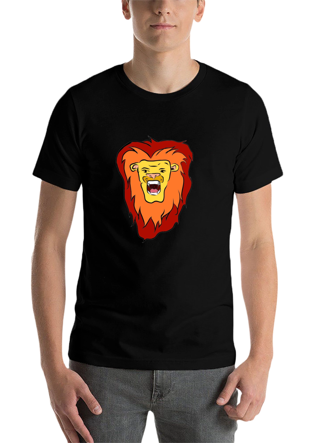 Black Lion Graphic Tee - Bold & Stylish view 7