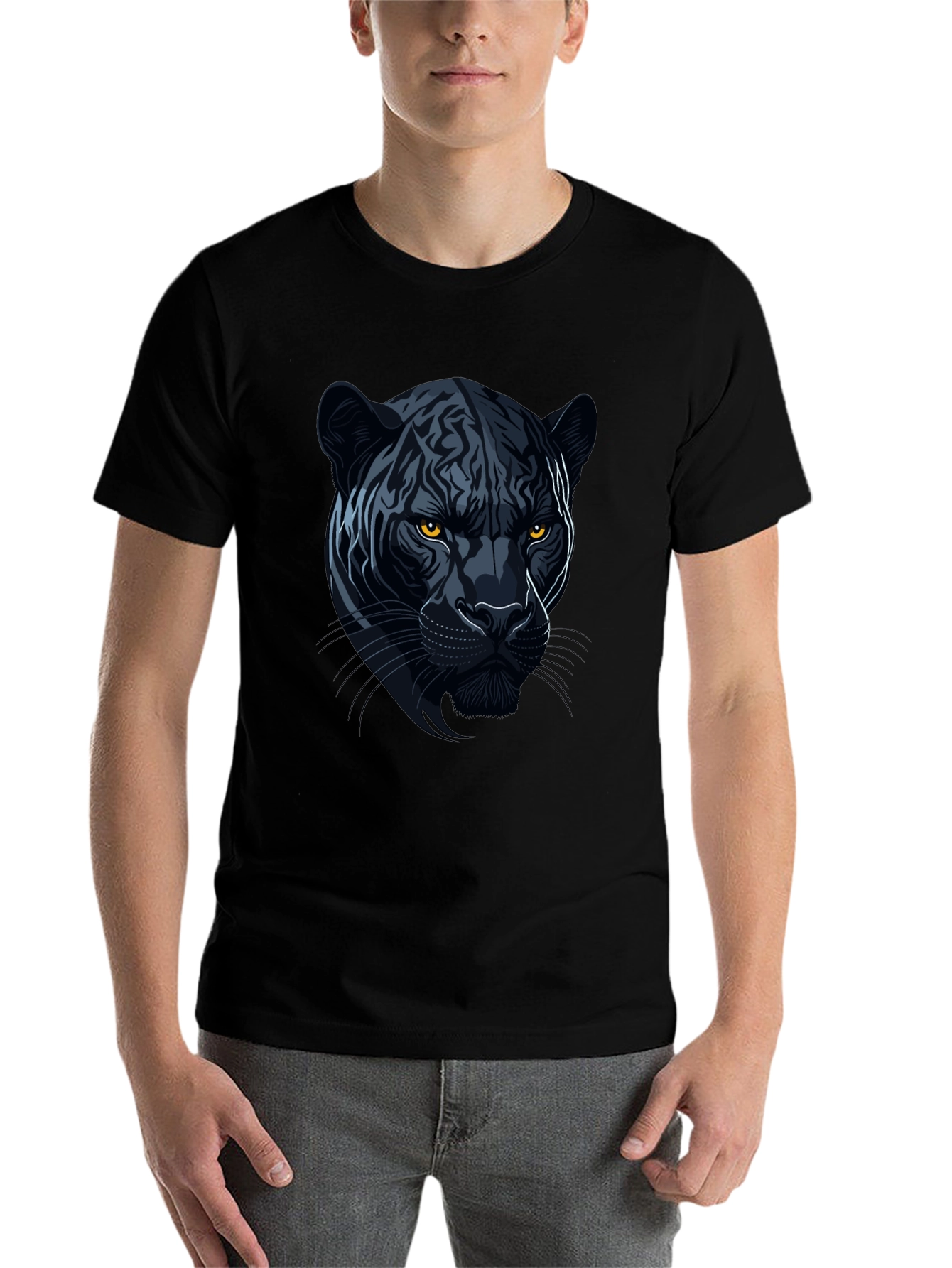 Black Black Panther Graphic Tee - Mens Casual view 7