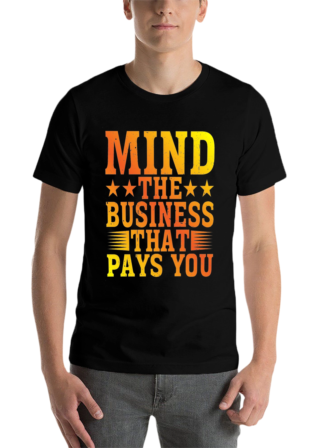 Black Mind The Business That Pays You Graphic Tee view 7