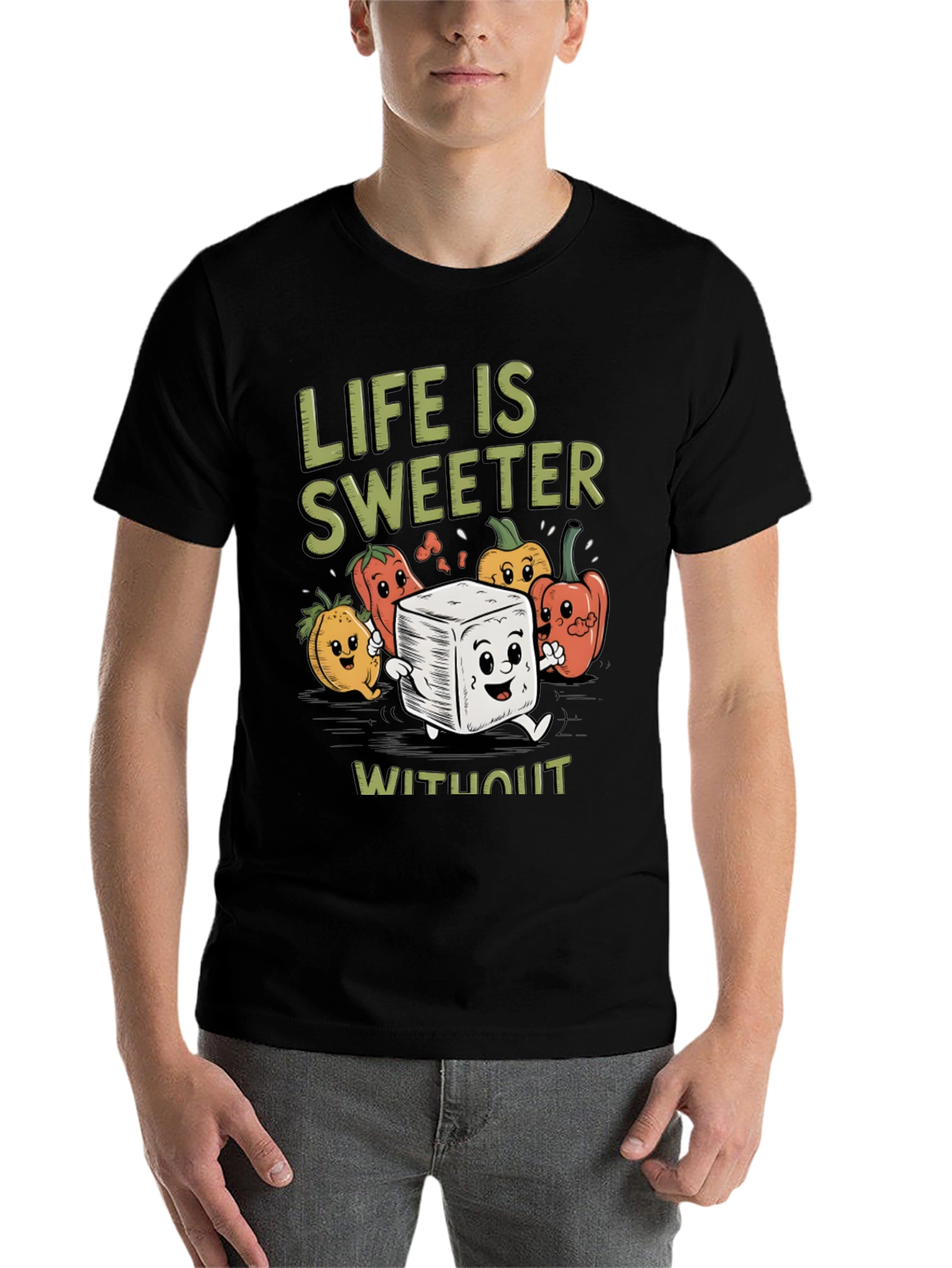 Black Life is Sweeter T-Shirt - Sugar Free Humor Tee view 7