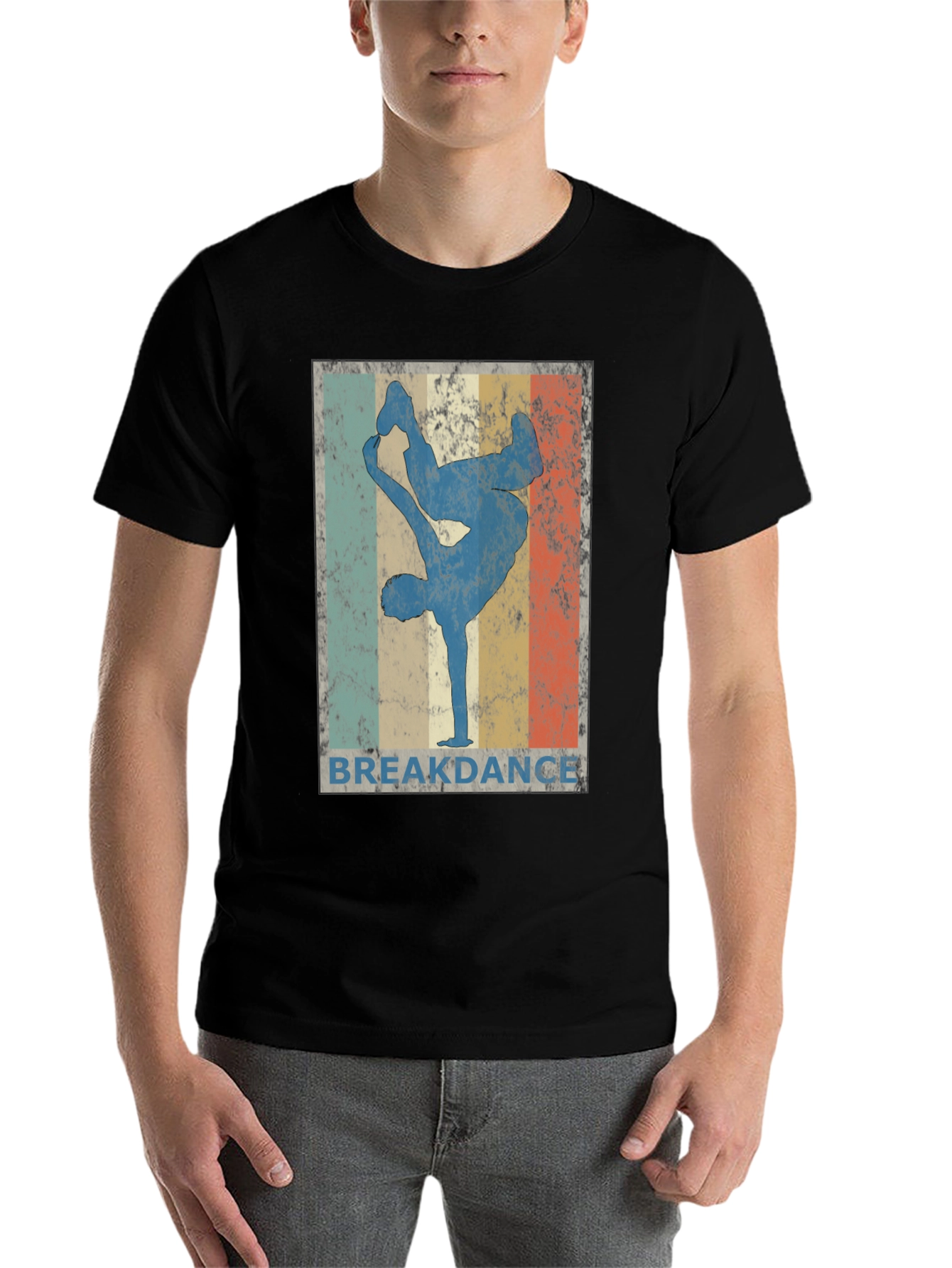 Black Vintage Breakdance T-Shirt Cool Dance Tee view 7