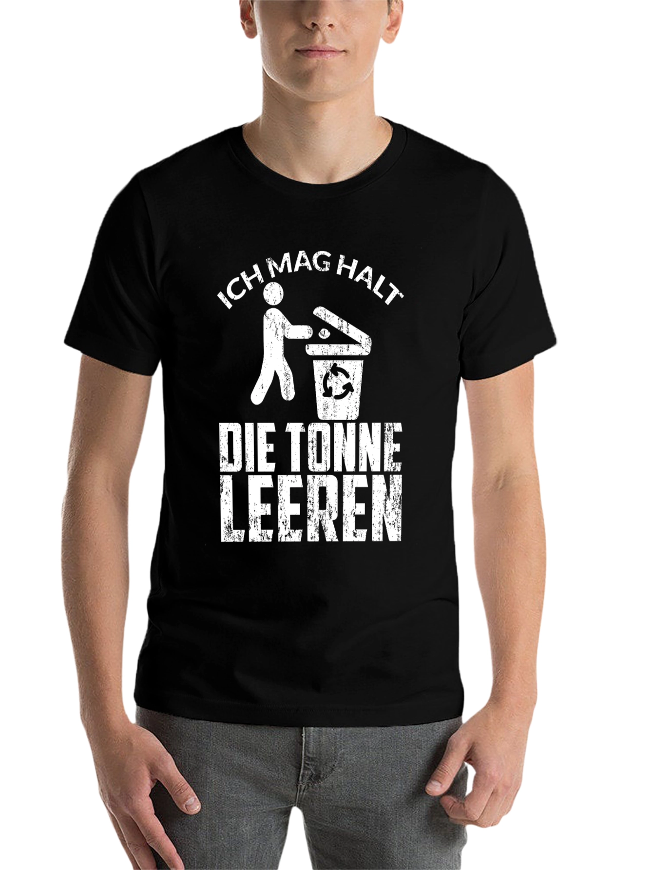 Black Ich Mag Halt T-Shirt - Novelty Recycling Humor Tee view 7