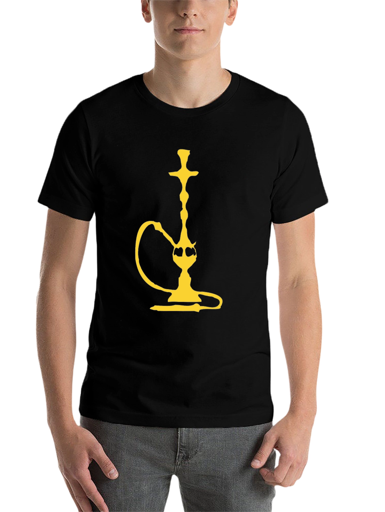 Black Hookah Graphic Tee - Black view 7