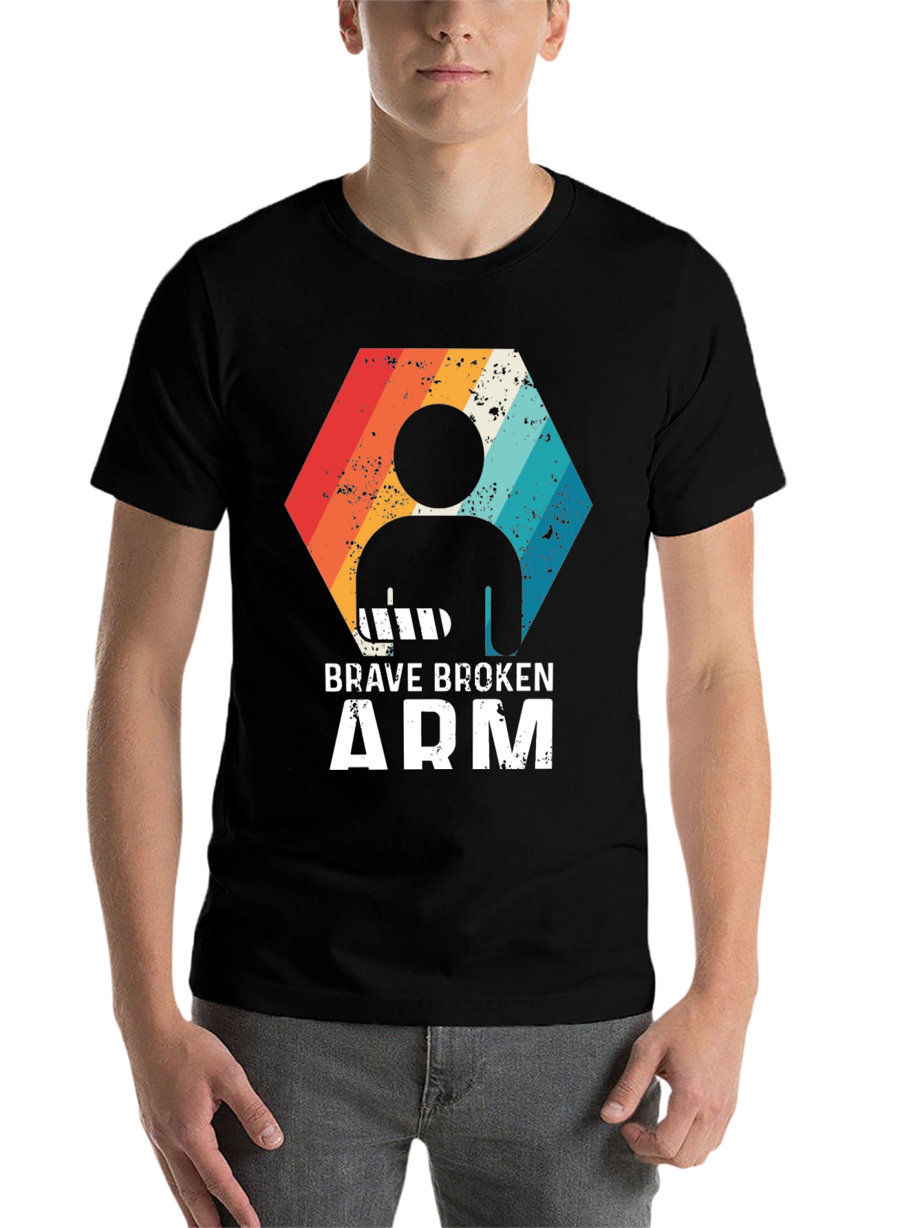 Black Brave Broken Arm T-Shirt view 7