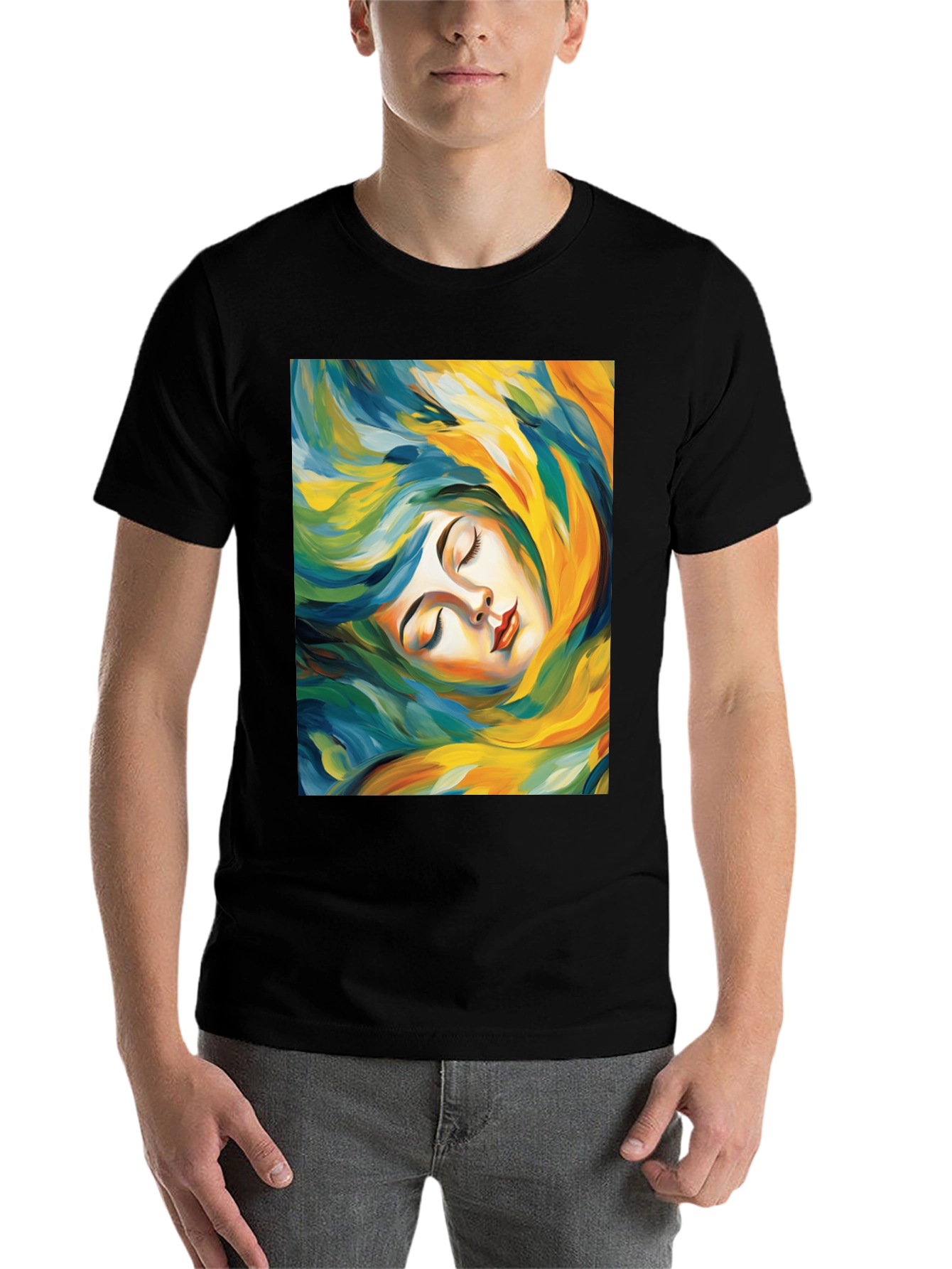 Black Dreamscape Graphic Tee view 7