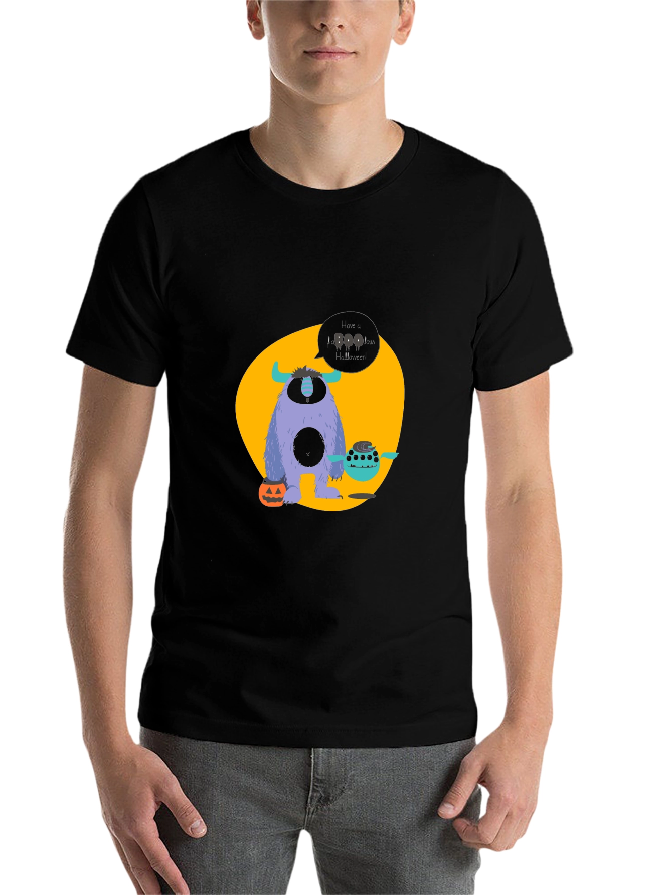 Halloween Monster T-Shirt - Boo Graphic Tee - 7