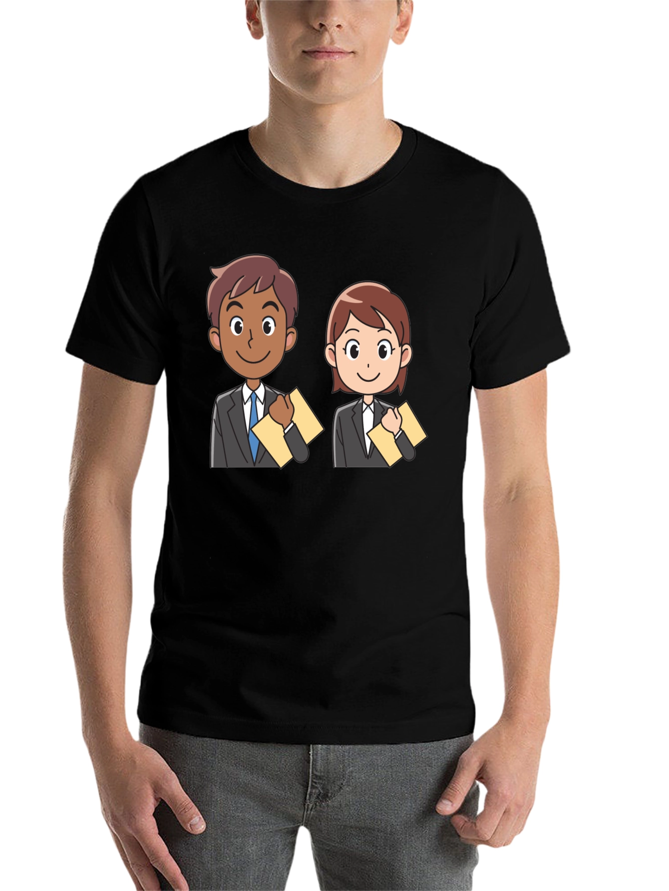 Black Cartoon Professionals Graphic Tee view 7